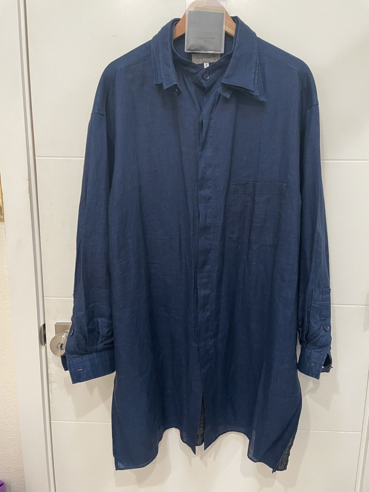 Yohji Yamamoto Yohji Yamamoto Pour Homme S/S 23 Spare Collar Long Shirt Size US L / EU 52-54 / 3 - 7 Thumbnail
