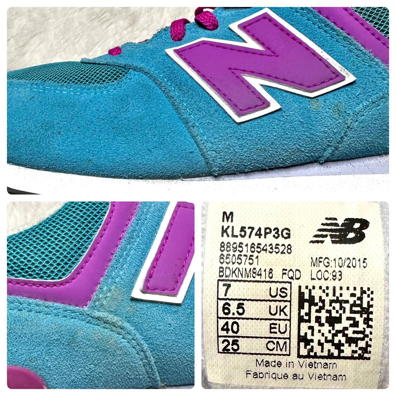 New Balance New Balance 574 V1 Blue Lace Up Sneakers Women’s 7 Athletic Size US 7 / IT 37 - 8 Thumbnail