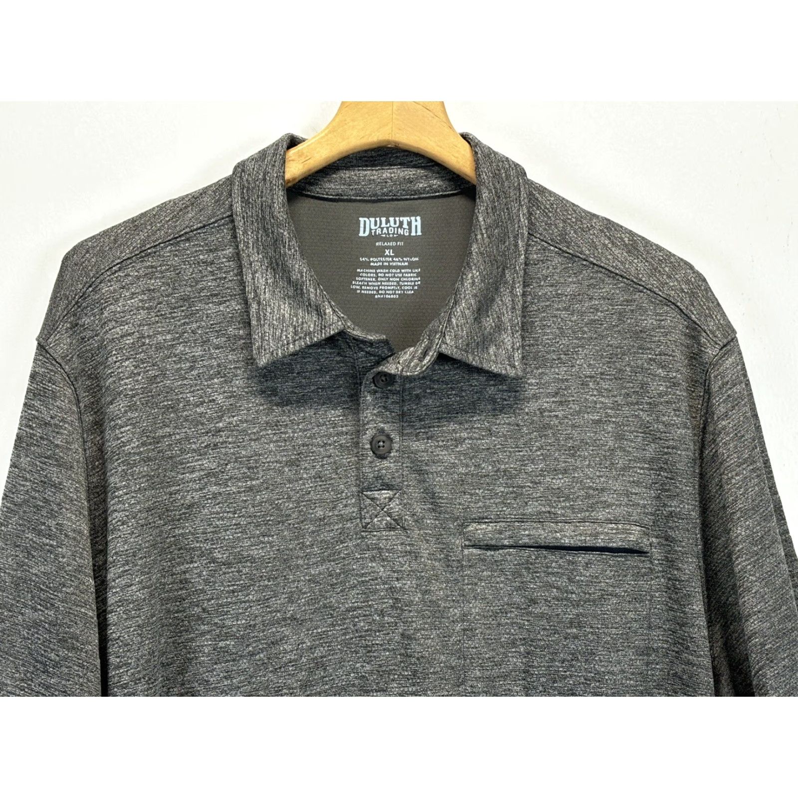 CO Duluth Men's Relaxed Fit Polo Shirt XL Gray - Polo Shirt Men’s Duluth Trading Co Relaxed Fit Polo Gray XL Size US XL / EU 56 / 4 - 3 Thumbnail