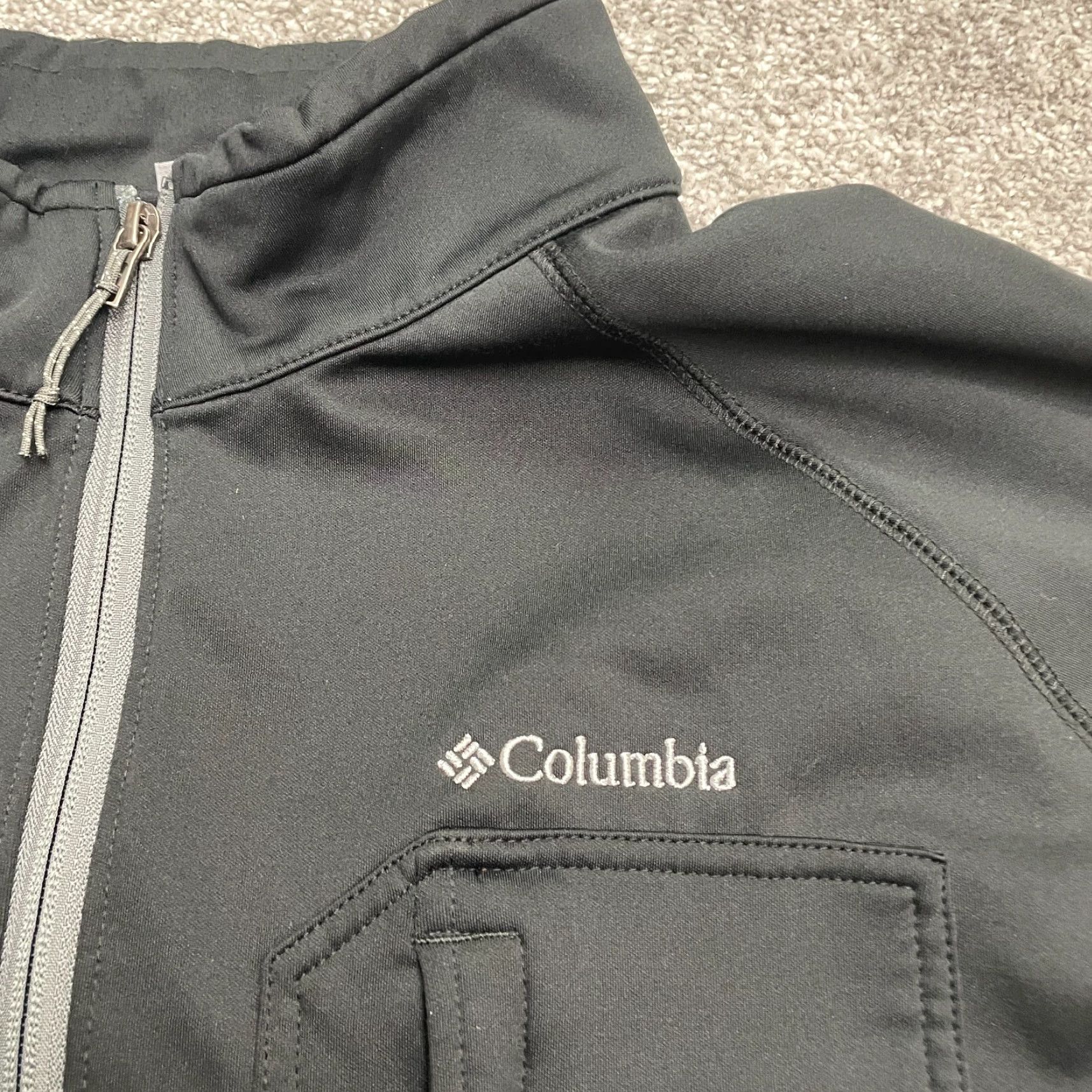 Vintage Columbia Western Trek Jacket Mens Large Black 1/4 Zip Pockets Outdoor Hiking Weather Activewear Fall Winter Seasonal Jacket Size US L / EU 52-54 / 3 - 4 Thumbnail