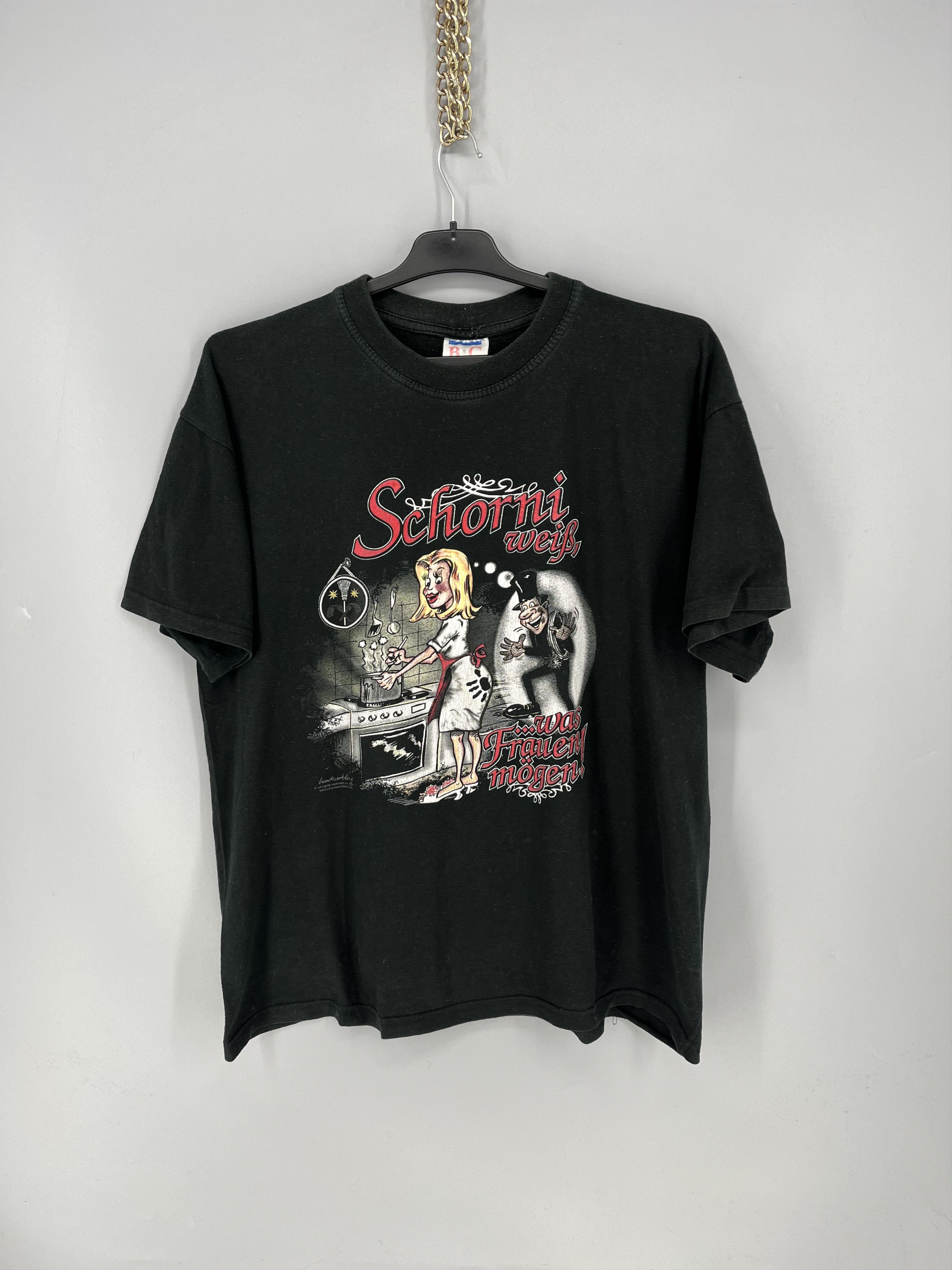 Vintage Rare Vintage German Humor Graphic Tee Size US M / EU 48-50 / 2 - 1 Thumbnail
