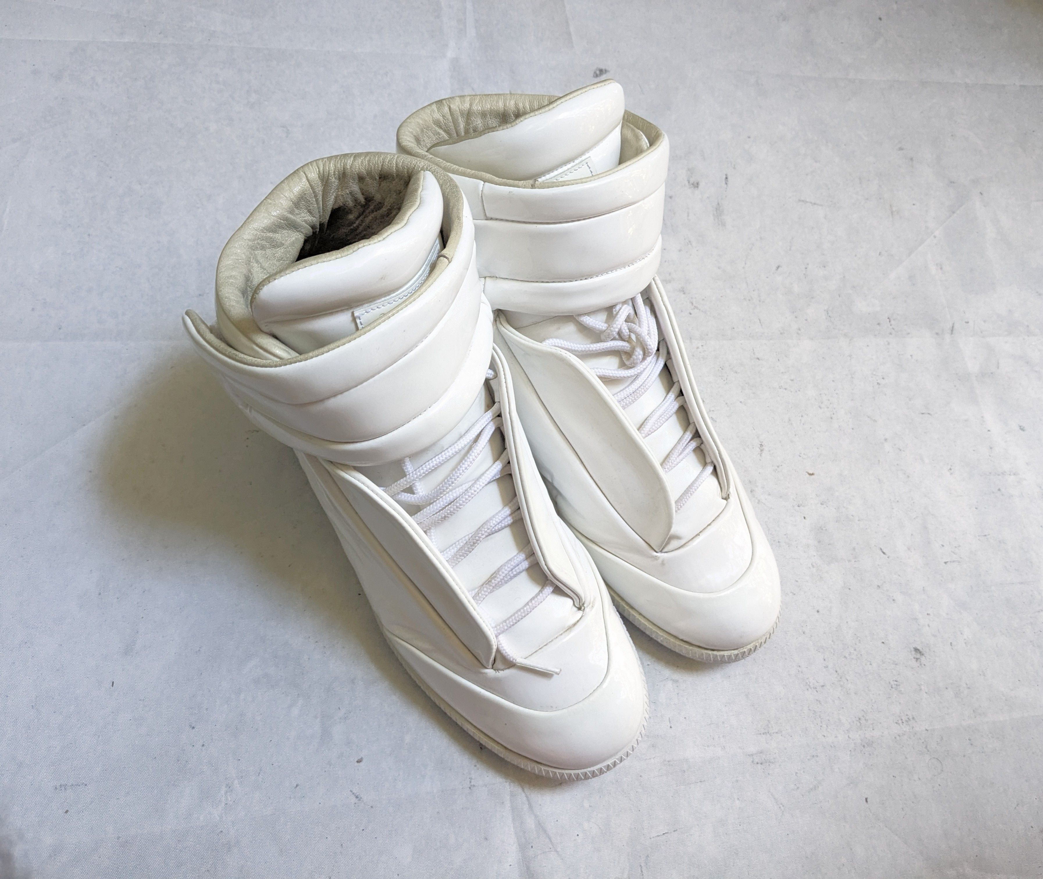 Maison Margiela Maison Margiela Future White 10 43 High Tops Patent Leather Size US 10 / EU 43 - 4 Thumbnail