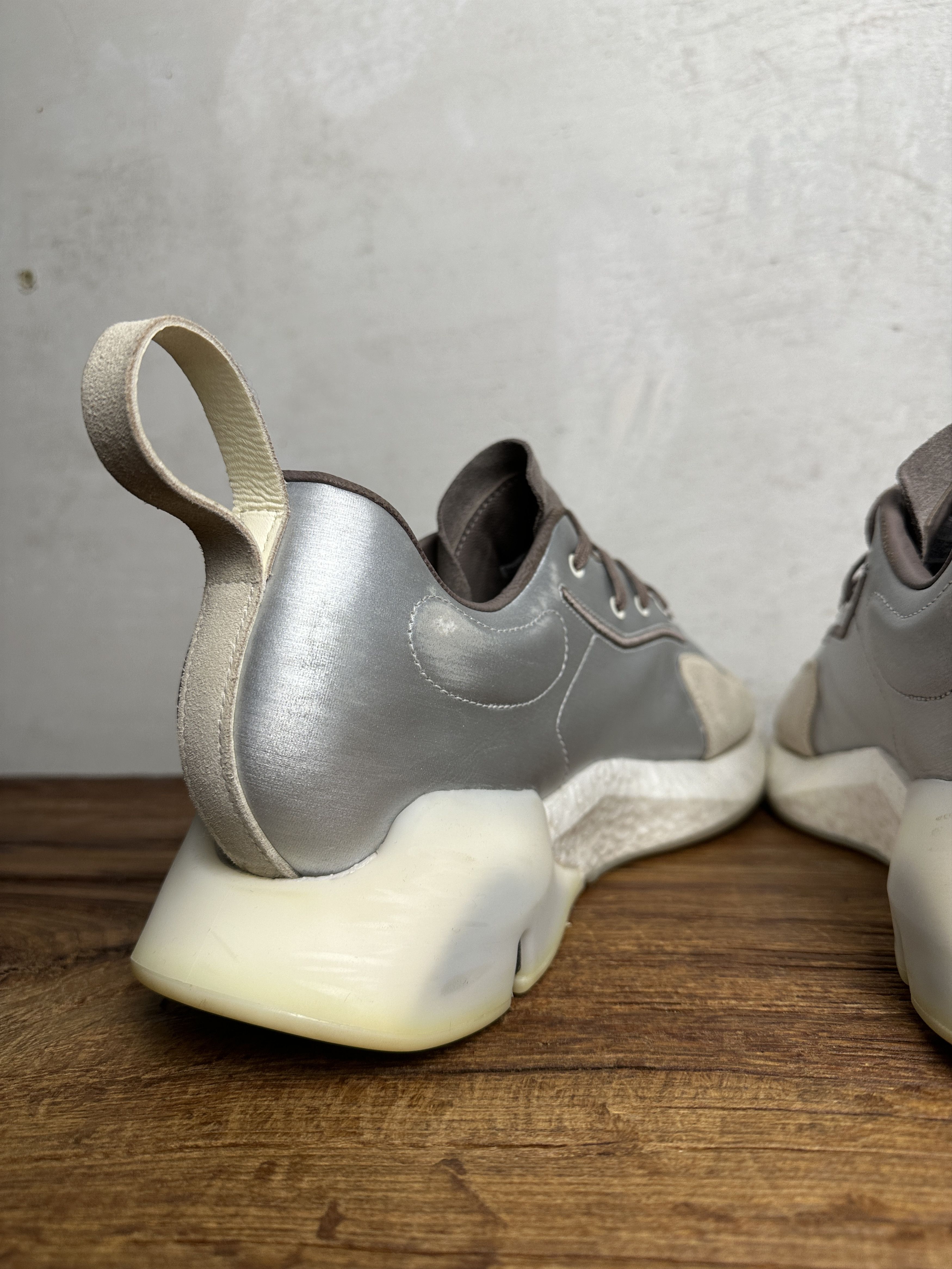 Adidas Y-3 Orisan Silver Metallic Low-Top Sneakers Size US 10.5 / EU 43-44 - 7 Thumbnail