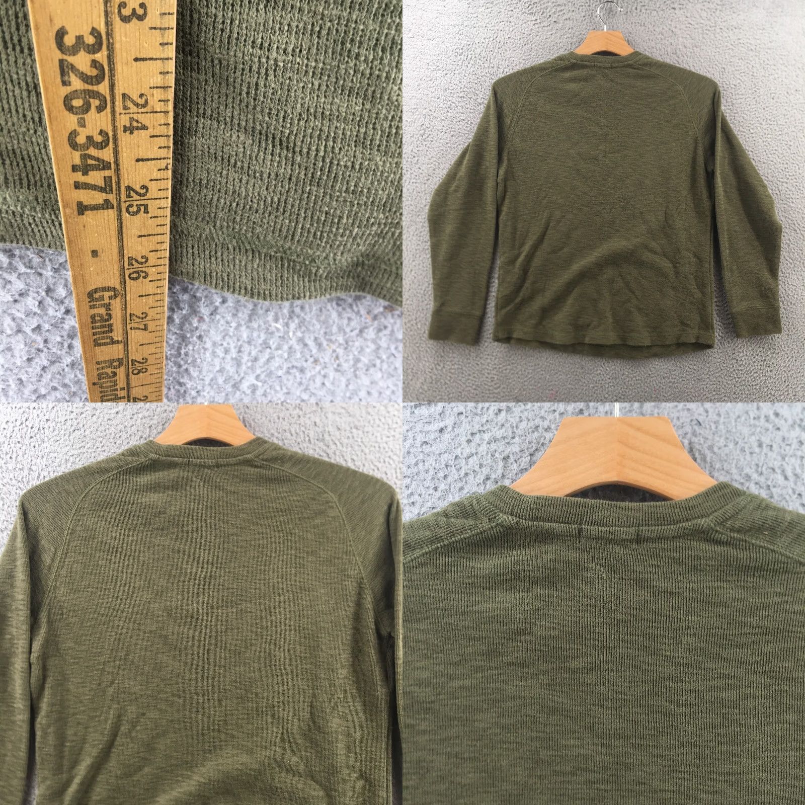 Banana Republic Banana Republic Raglan Sleeve Tee Tshirt Mens M Green Long Sleeve Cotton Blend Size US M / EU 48-50 / 2 - 8 Thumbnail