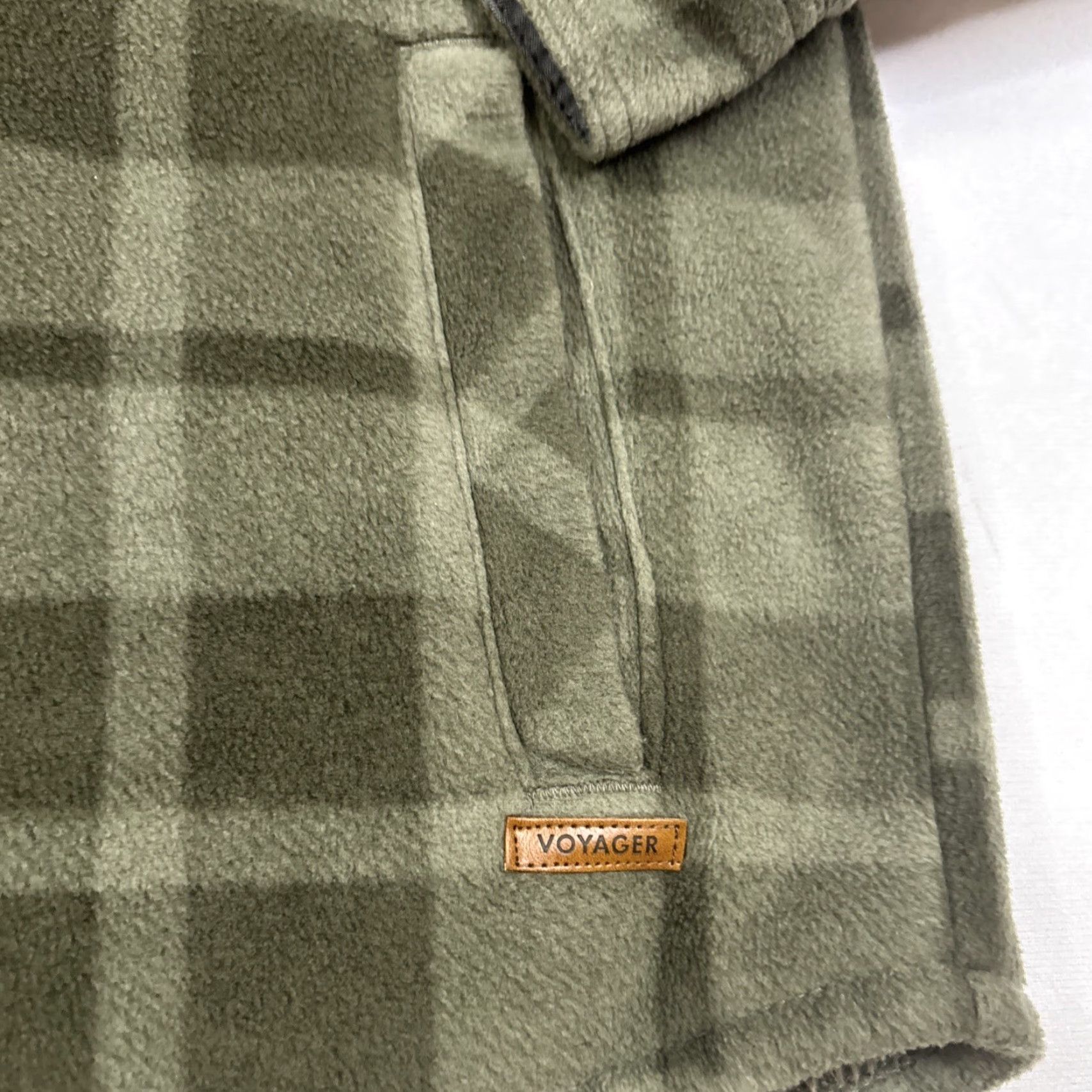Vintage Voyage Fleece Snap Up Men’s 2XL Gray Plaid Sherpa Lined Jacket Windbreaker Snap Closure Regular Size Men’s Size US XXL / EU 58 / 5 - 3 Thumbnail