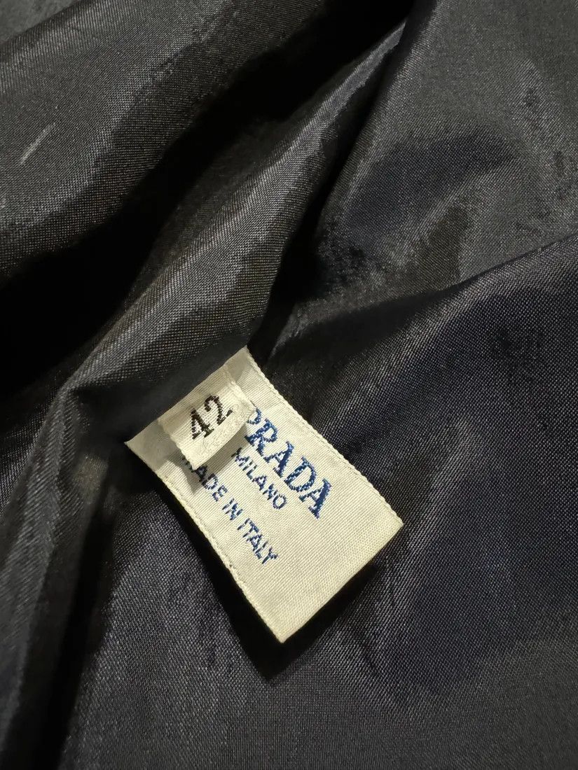 Prada × Vintage AW1996 Prada Navy Soft Leather Italian Jacket Size US XS / EU 42 / 0 - 7 Thumbnail