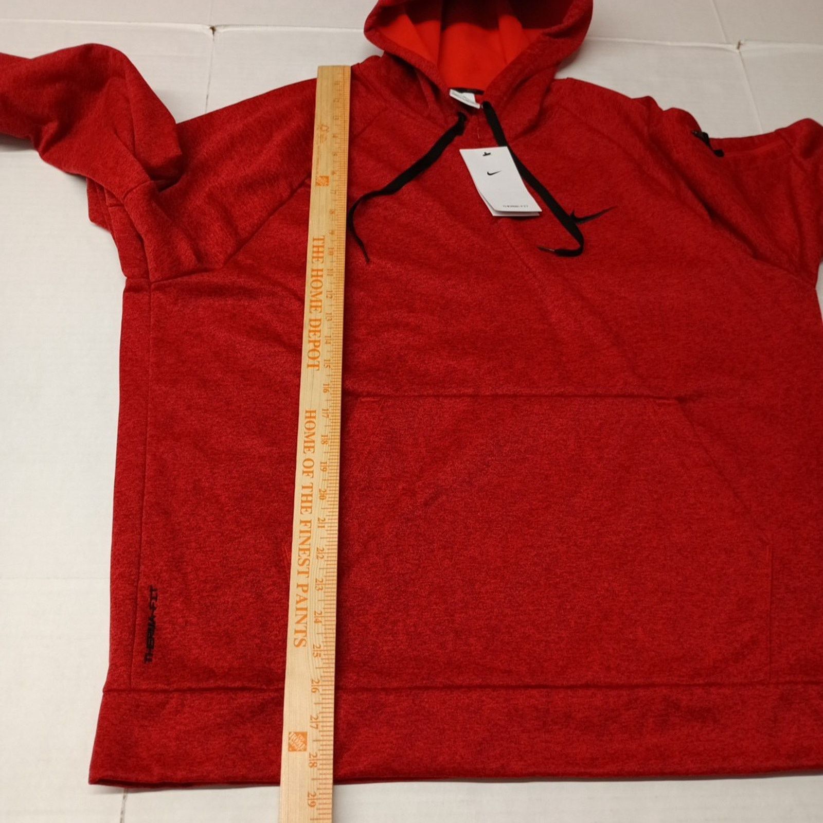 Nike Nike Men’s Therma-Fit Pullover Hoodie Size XL Red Heather Size US XL / EU 56 / 4 - 8 Thumbnail