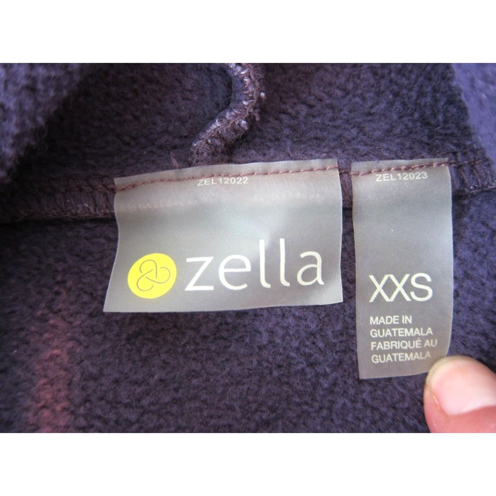 Vintage VINTAGE Zella Purple Soft Cotton Tie Dye Long Sleeve Hoodie Sweatshirt Women XXS Size XXS / US 00 / IT 34 - 4 Thumbnail