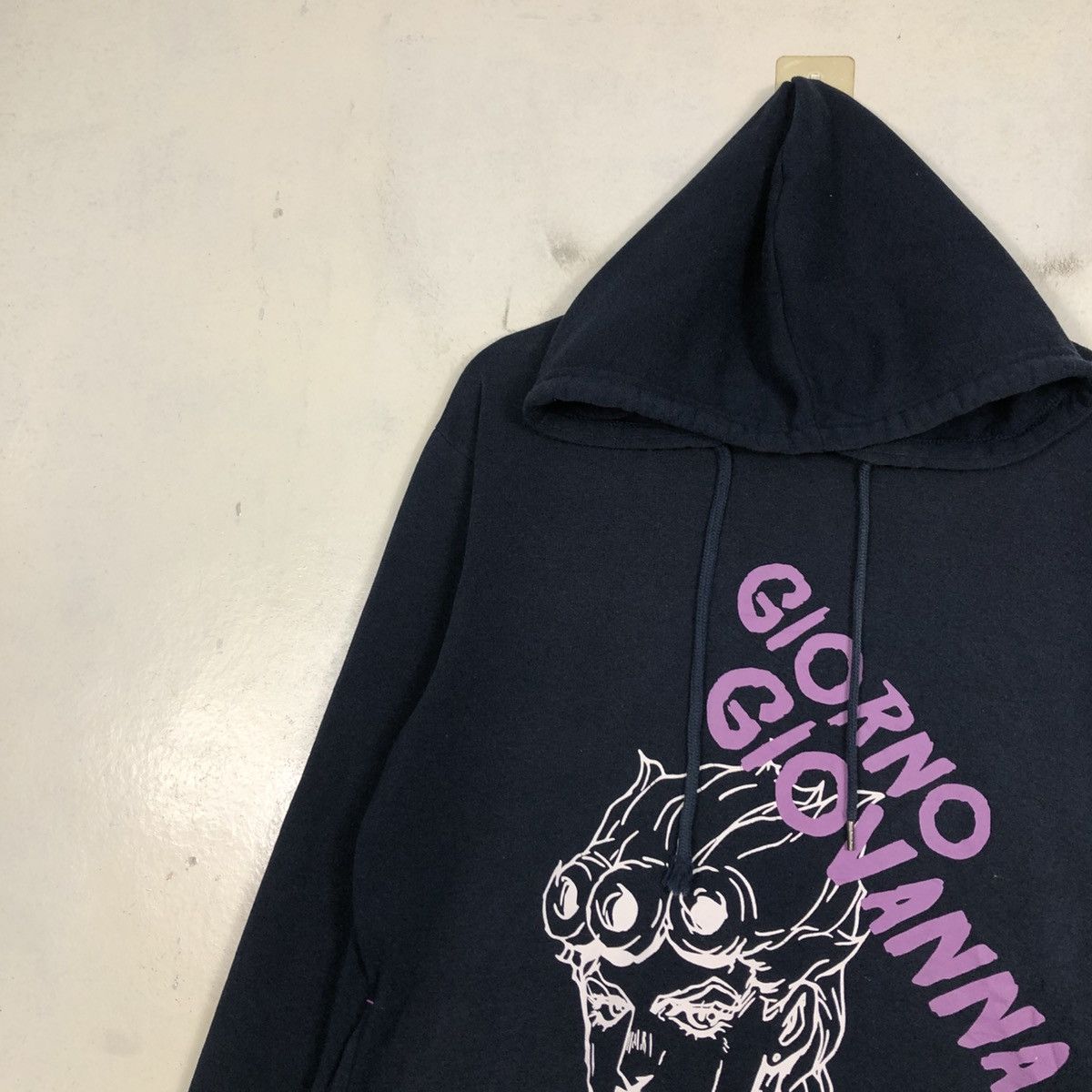 Japanese Brand 📌Vintage Hoodie Pull Over Giorno Giovanna Big Logo Size US L / EU 52-54 / 3 - 9 Thumbnail