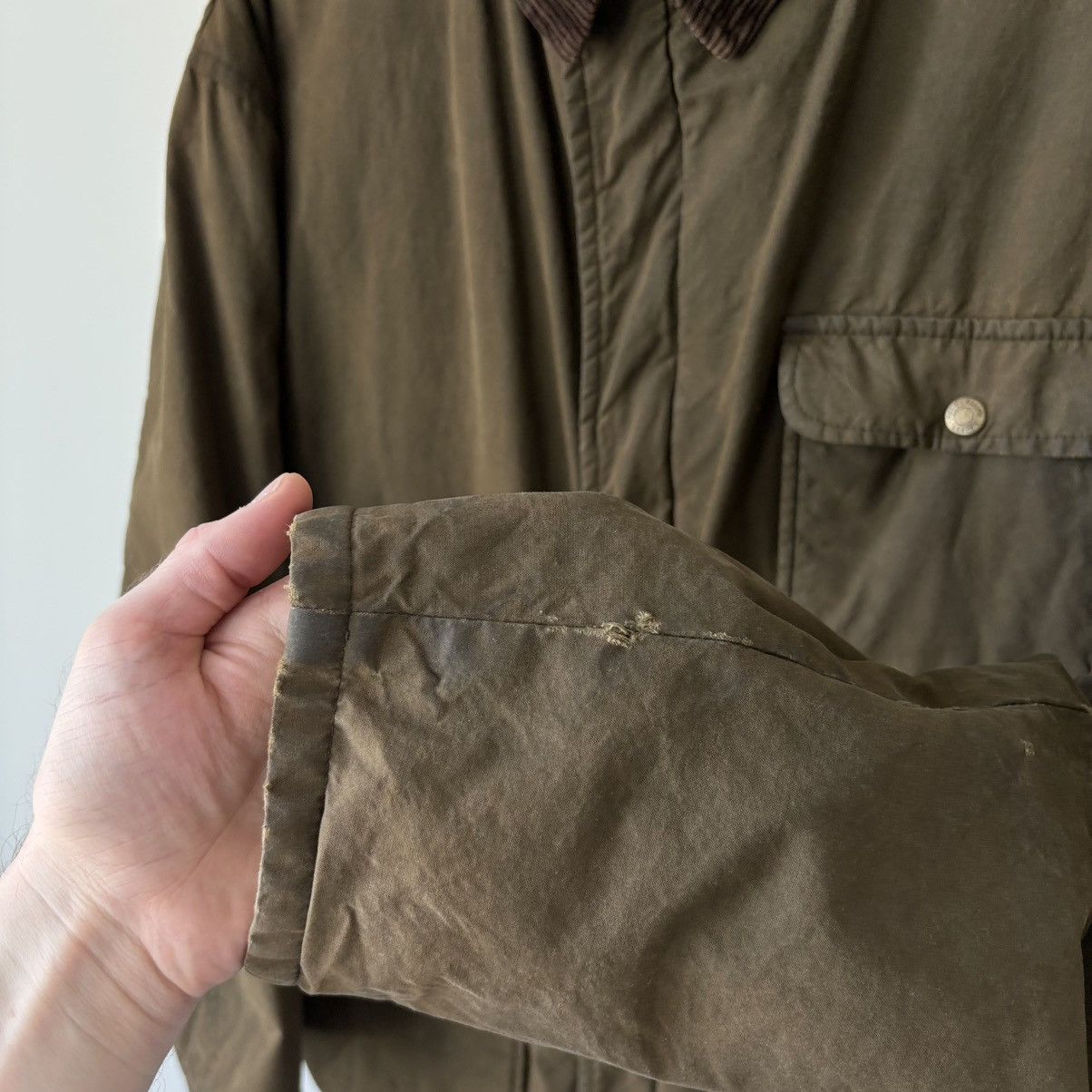 Polo Ralph Lauren Vintage Oilcloth Waxed Cotton Canvas Jacket Olive Size US M / EU 48-50 / 2 - 12 Thumbnail