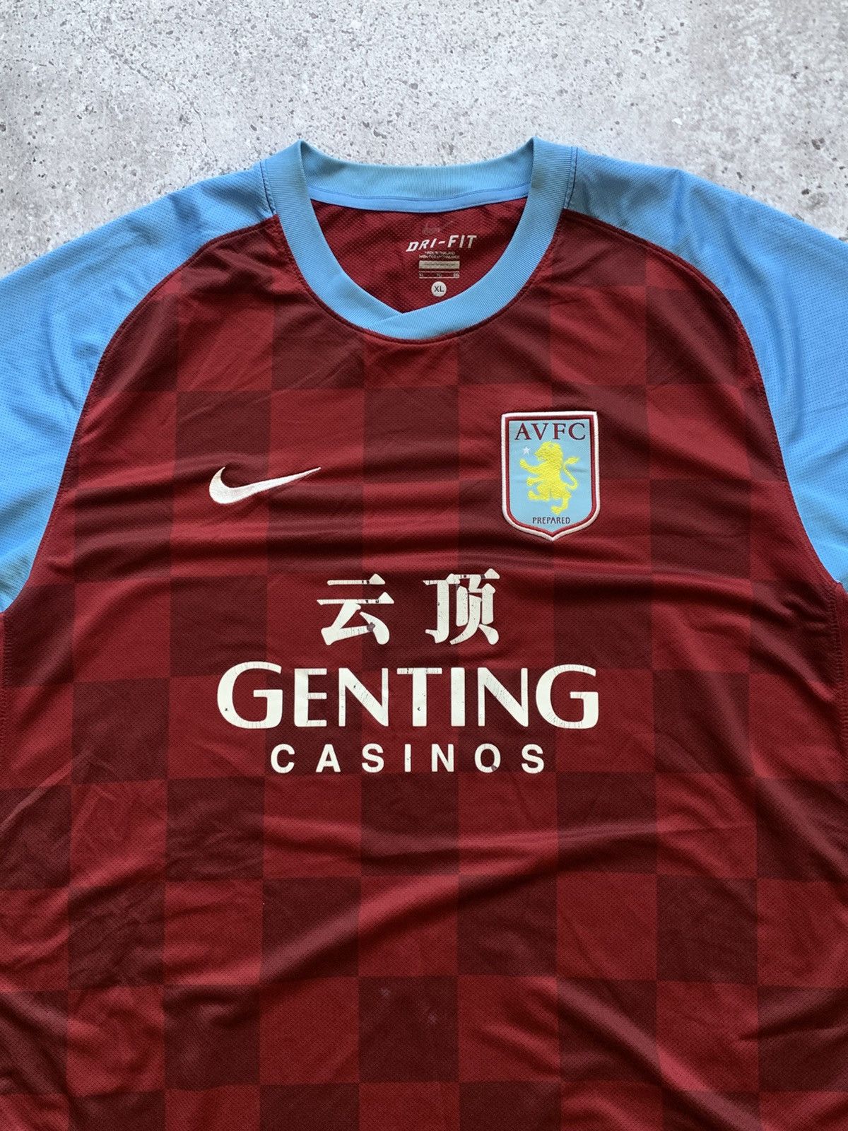 Nike 🔥NIKE ASTON VILLA 2011/12 HOME SOCCER JERSEY SHIRT Size US XL / EU 56 / 4 - 4 Thumbnail