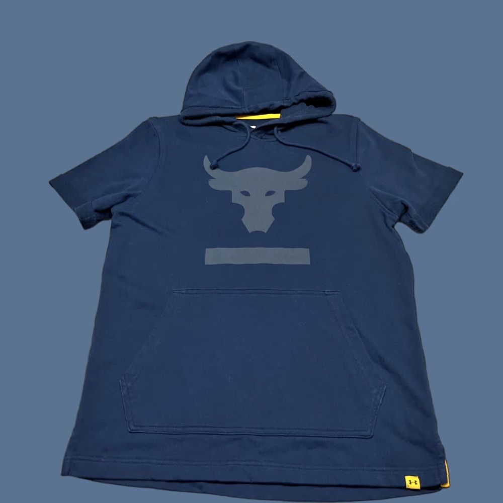 Under Armour Under Armour Project Rock Sleeveless Hoodie Men’s Size S Blue Hooded Pockets Gym & Training Clothing Size US S / EU 44-46 / 1 - 1 Thumbnail