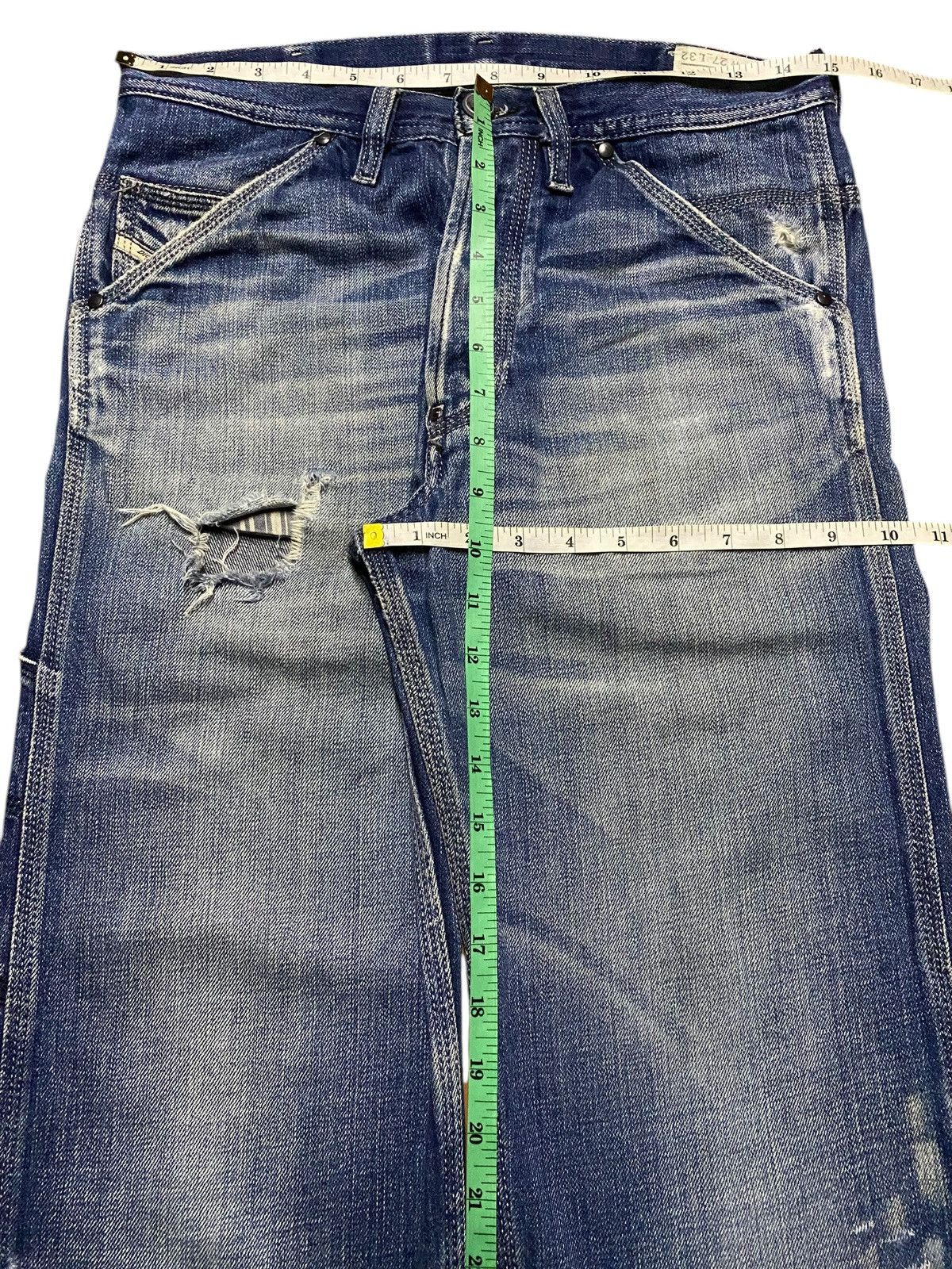 Diesel Black Gold Vintage Diesel New-Zulow (008TE) Distressed Loose Jeans Size US 30 / EU 46 - 15 Thumbnail