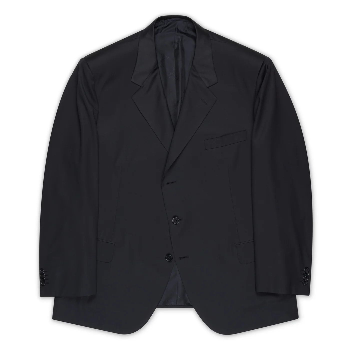 Brioni BRIONI "CATONE" Handmade Navy Blue Wool Suit Short Portly Size 52R - 3 Thumbnail