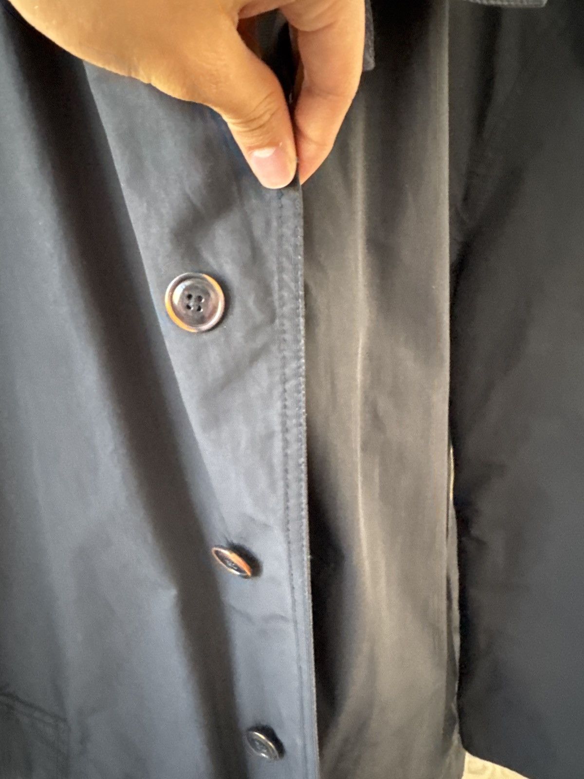 Massimo Dutti Black Leather Lined Rain Jacket Size US XL / EU 56 / 4 - 16 Thumbnail
