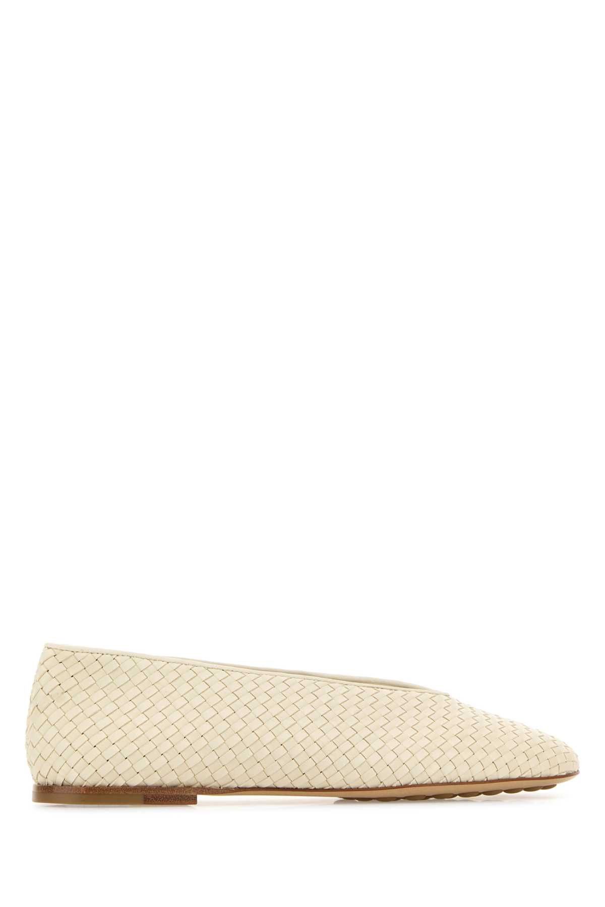 Bottega Veneta Ivory Leather Rosa Ballerinas Size US 6 / IT 36 - 1 Thumbnail