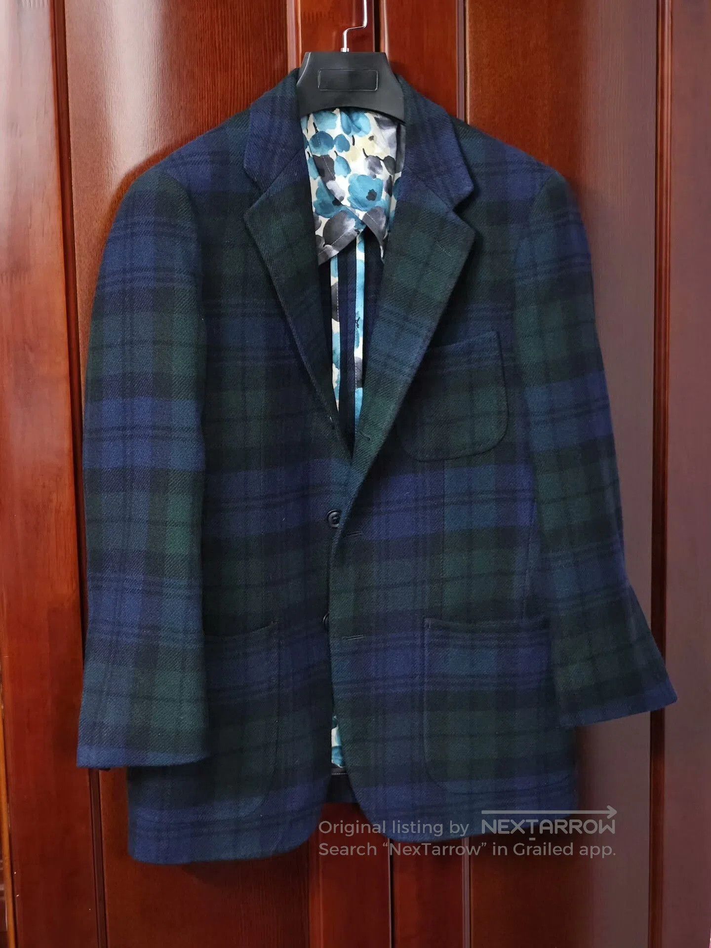 Japanese Brand Custom British Tweed Wool Blazer. Size US S / EU 44-46 / 1 - 1 Thumbnail