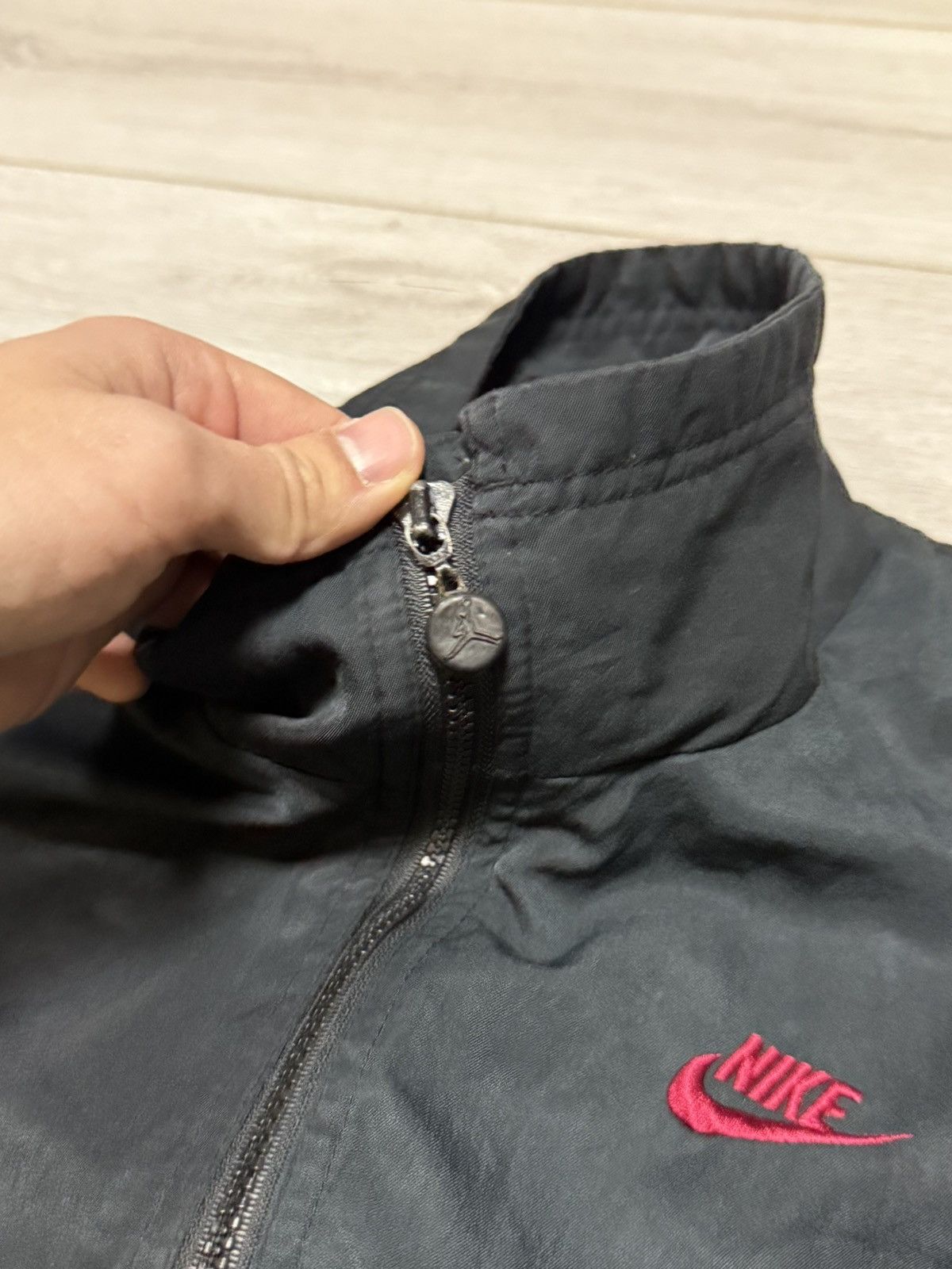 Jordan Brand Nike Jordan vintage 90s big logo jacket zip 1990 Size US XL / EU 56 / 4 - 9 Thumbnail