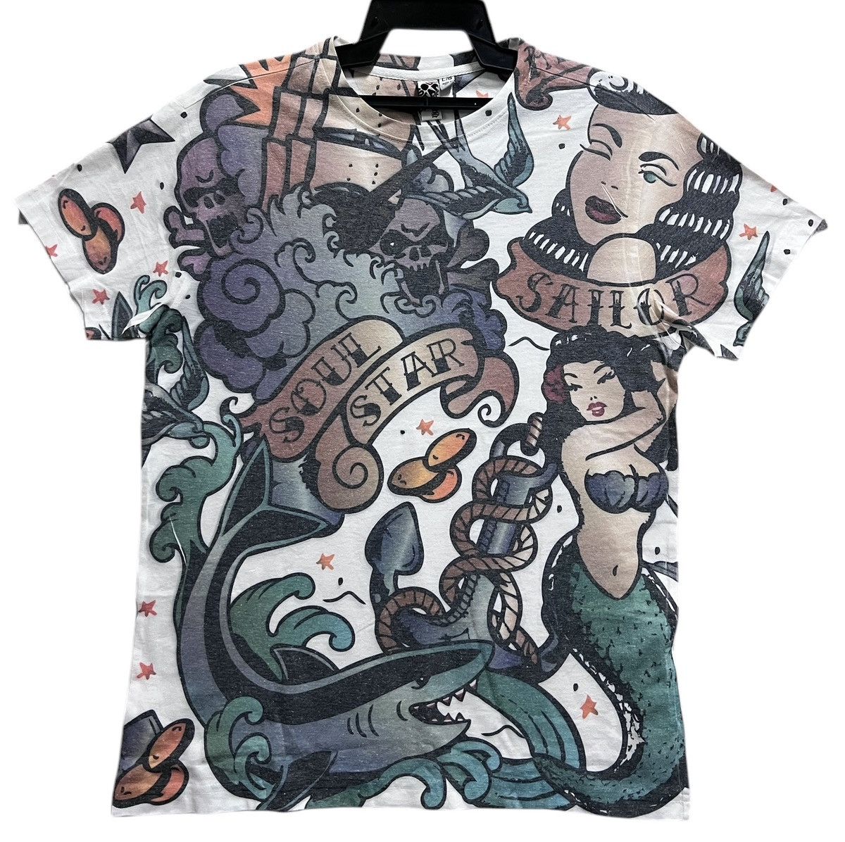 Soulstar × Vintage Soulstar Sailor Full Print T-Shirt Size US S / EU 44-46 / 1 - 1 Thumbnail
