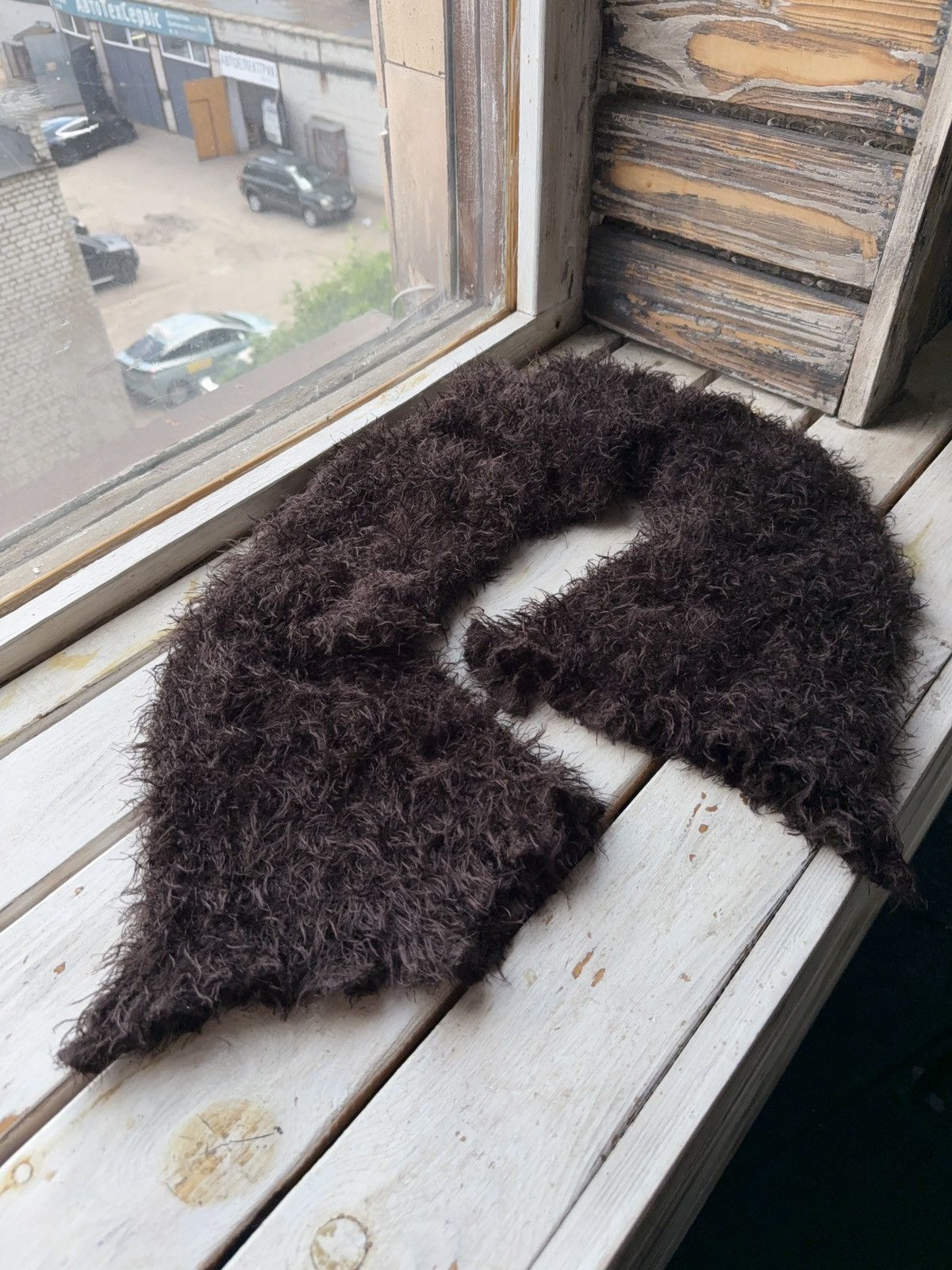 Japanese Brand × Vintage Avant Garde japanese fuzzy mohair Opium scarf vintage y2k Size ONE SIZE - 1 Thumbnail