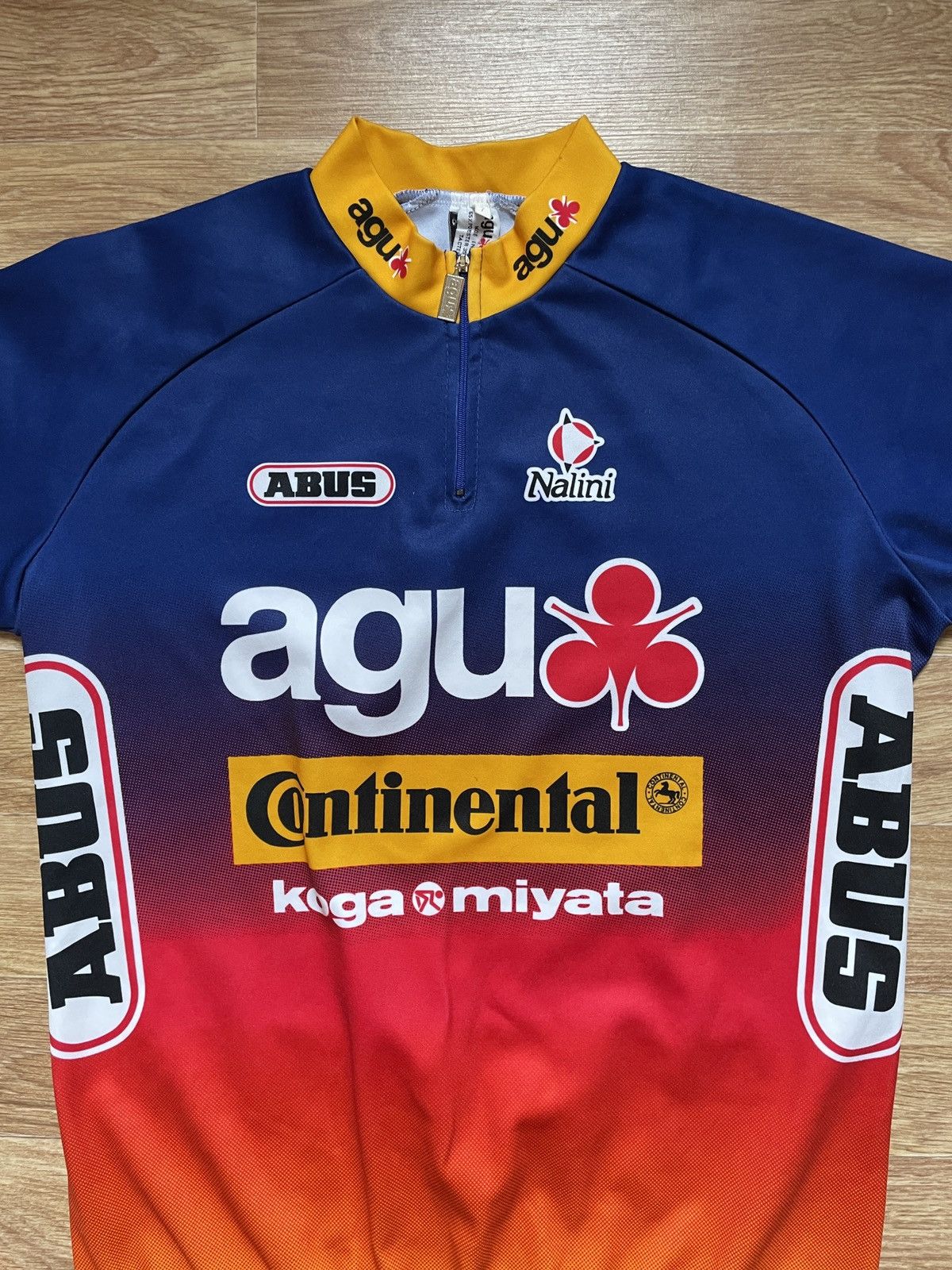 Other Vintage AGU Continental Abus Nalini Cycling Italian Jersey Size US XXL / EU 58 / 5 - 2 Thumbnail