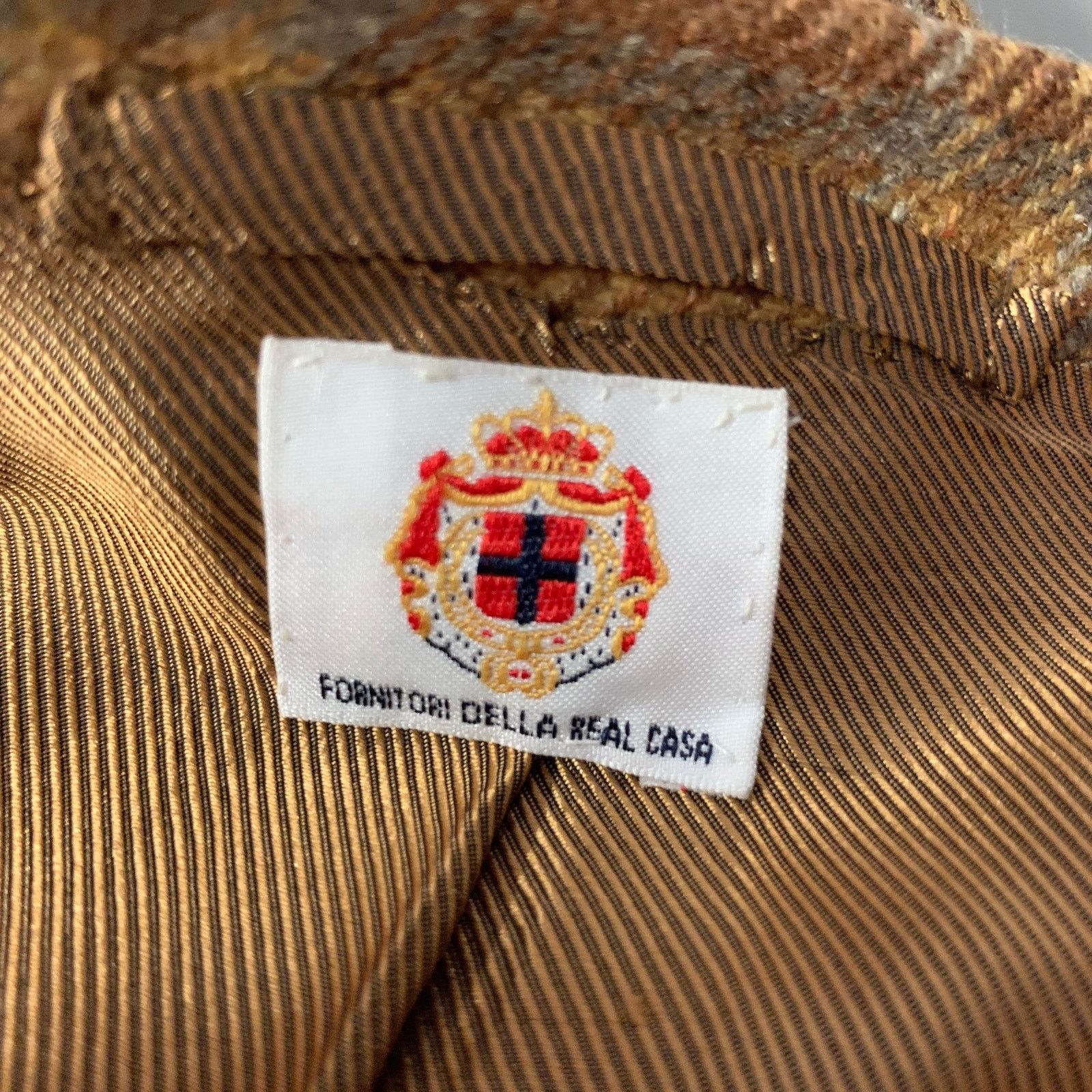 Other BORRELLI Brown Camel Plaid Cashmere Notch Lapel Sport Coat Size 44R - 7 Thumbnail