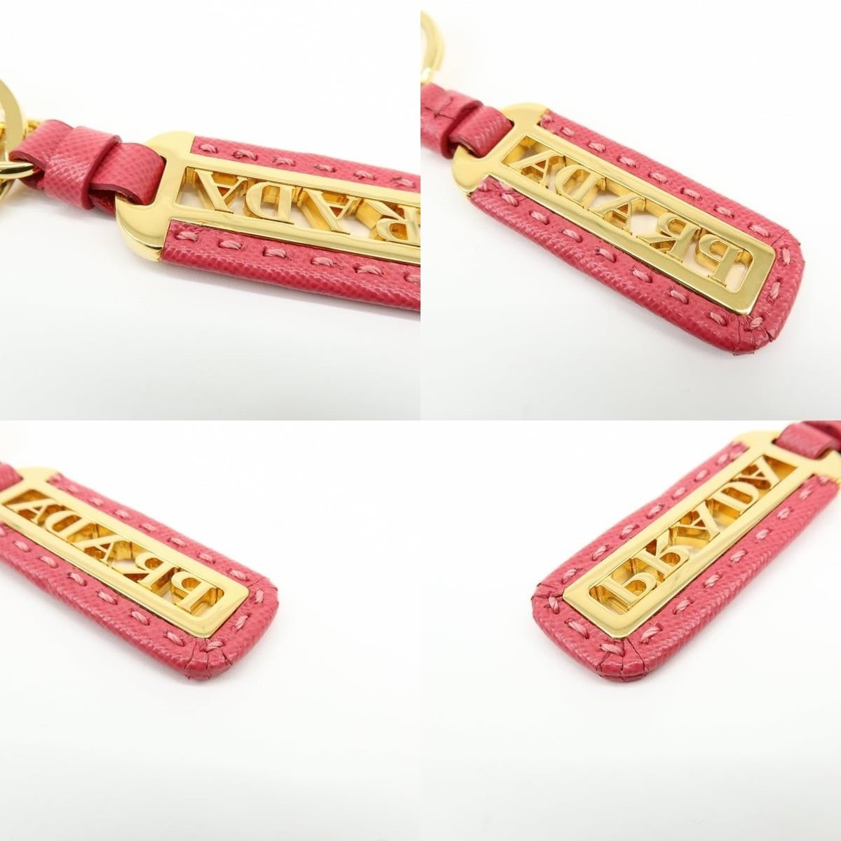 Prada Prada Logo Saffiano Keychain Red Size ONE SIZE - 5 Thumbnail