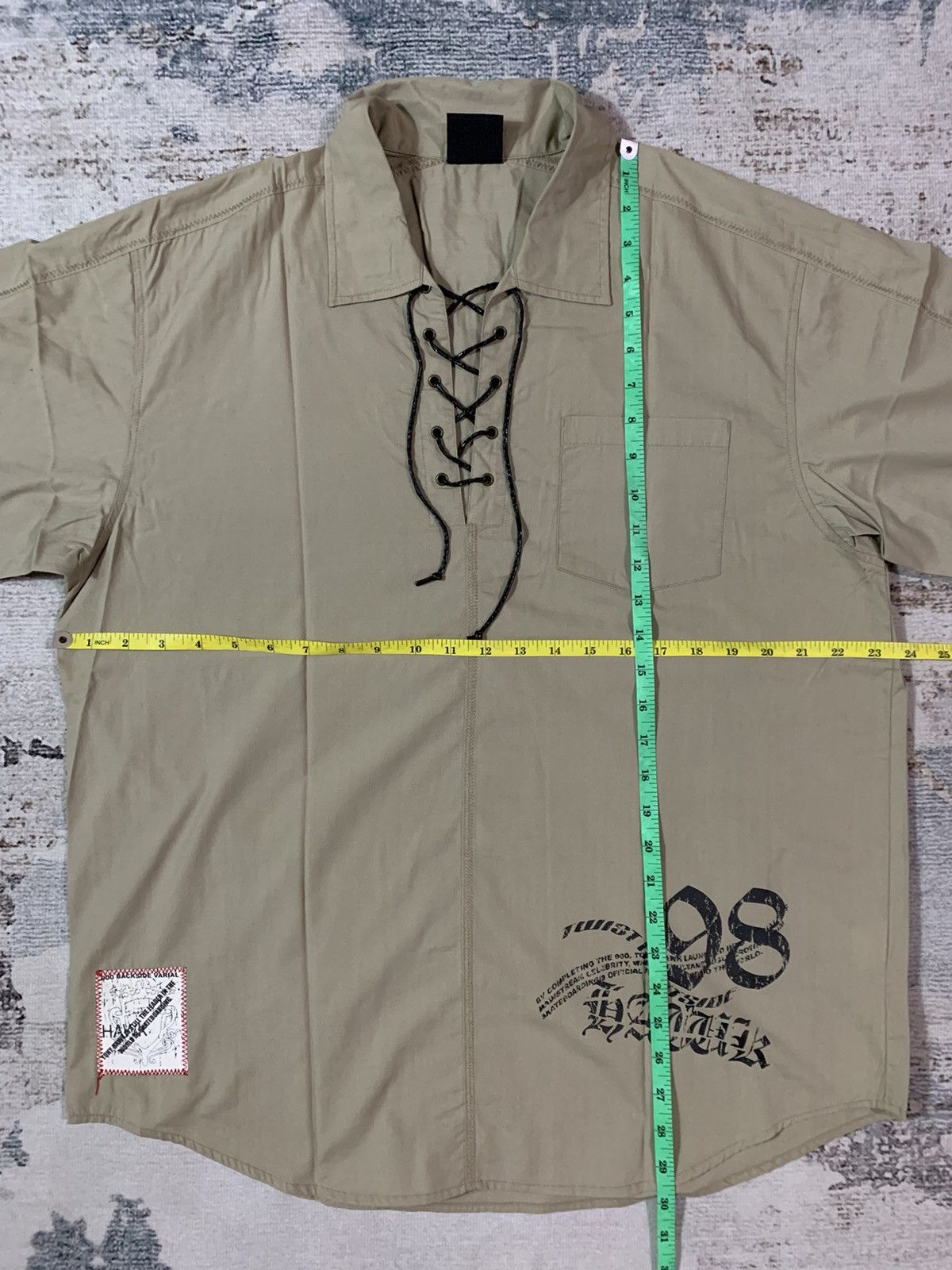 If Six Was Nine × Tony Hawk Vintage Tony Hawk Lace Up Shirt Size US L / EU 52-54 / 3 - 10 Thumbnail