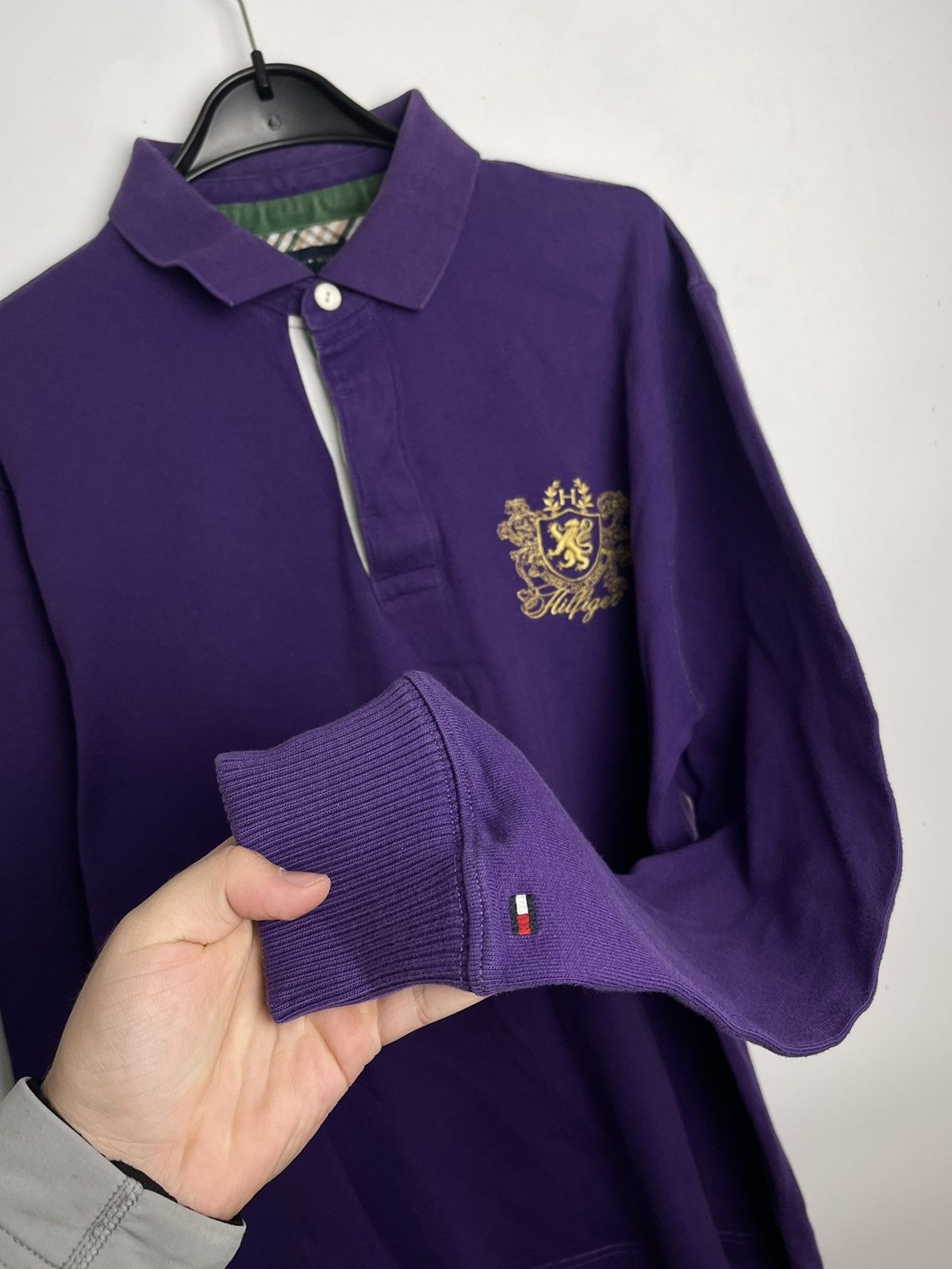 Tommy Hilfiger × Vintage Tommy Hilfiger Vintage Mens Polo Rugby Long Sleeve Shirt Y2K Size US L / EU 52-54 / 3 - 2 Thumbnail
