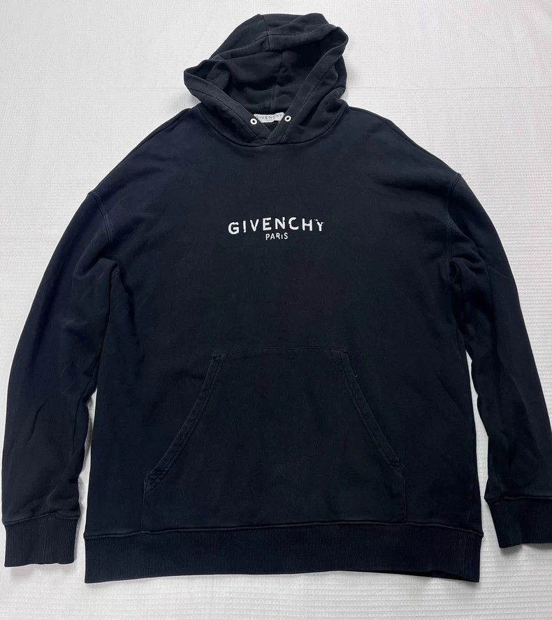 Givenchy Black hoodie with letters size M fair condition