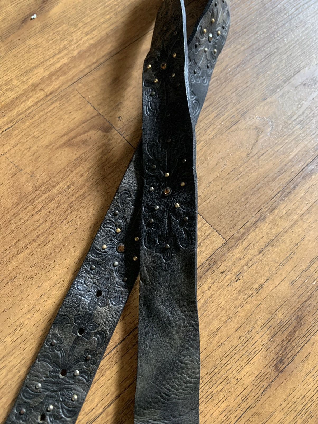 If Six Was Nine 🌑BLACKFRIDAY🌑 Black gunda gold studded belt Size ONE SIZE - 3 Thumbnail