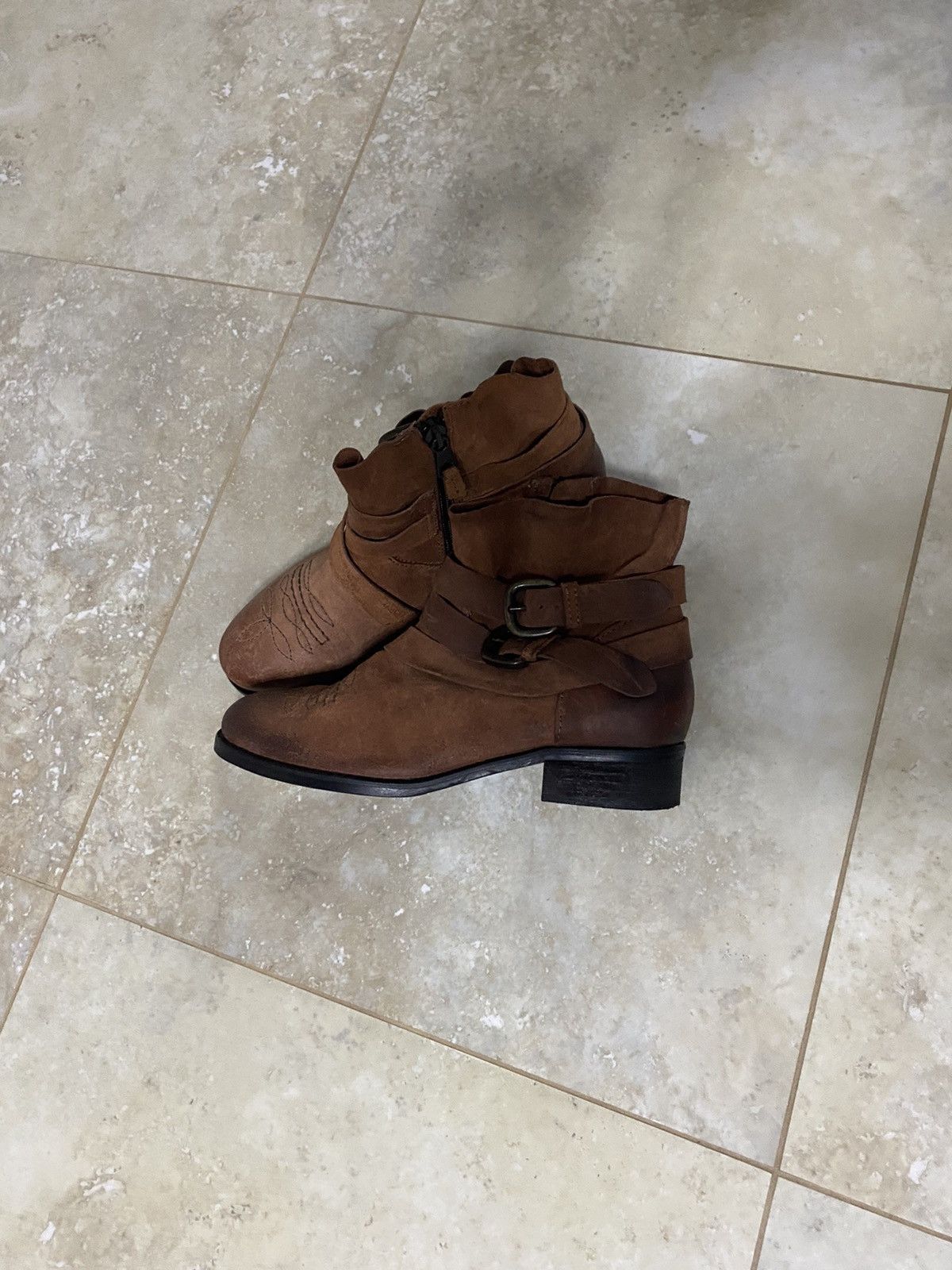 If Six Was Nine Vintage AS 98 Guidi Style High Leather Biker Boots Japanese Size US 6.5 / EU 39-40 - 5 Thumbnail