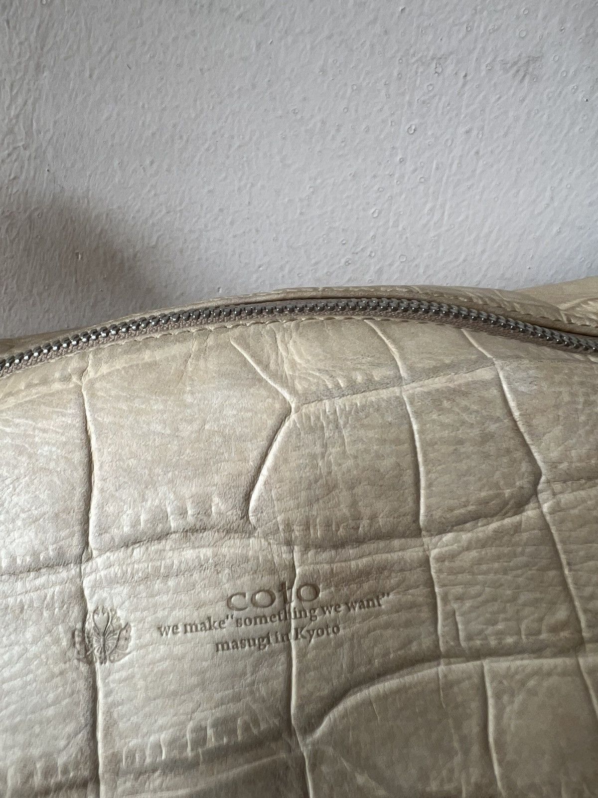 Leather COTO Japan Patina Embossed Crocodile All Leather Sling Bag Size ONE SIZE - 25 Thumbnail