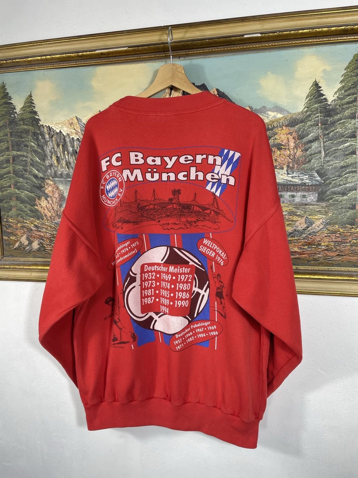 Other Retro Bayern Munich Soccer Crewneck Baggy Loose Boxy Size US XXL / EU 58 / 5 - 5 Thumbnail