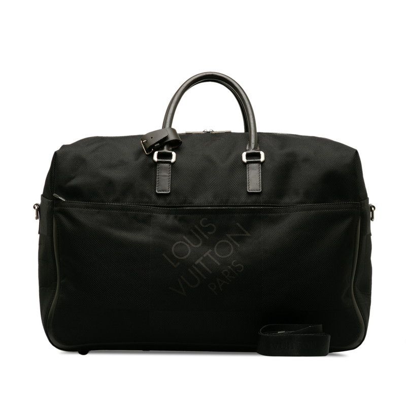 image of Louis Vuitton Damier Geant Albatros Duffle Bag in Black, Men's
