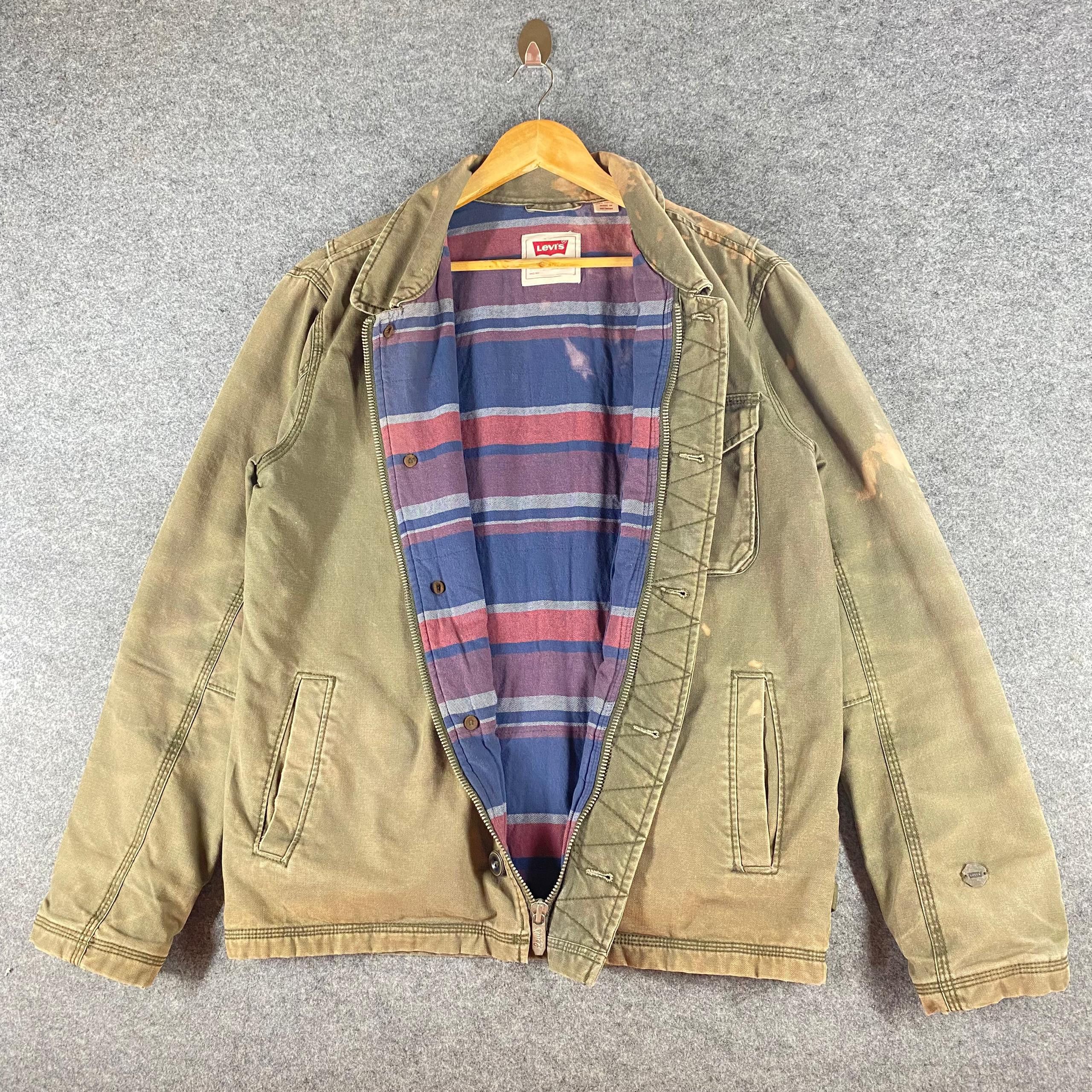 Levi's Vintage Clothing Vintage Levis Workwear Distressed Jacket Size US M / EU 48-50 / 2 - 13 Thumbnail