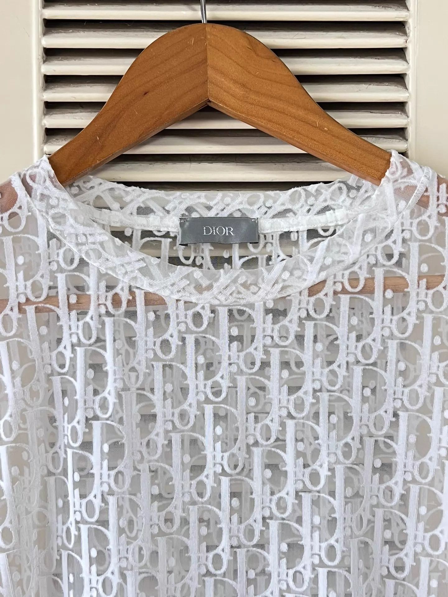 Dior Dior white cutout short-sleeve T-shirt S Size S / US 4 / IT 40 - 3 Thumbnail