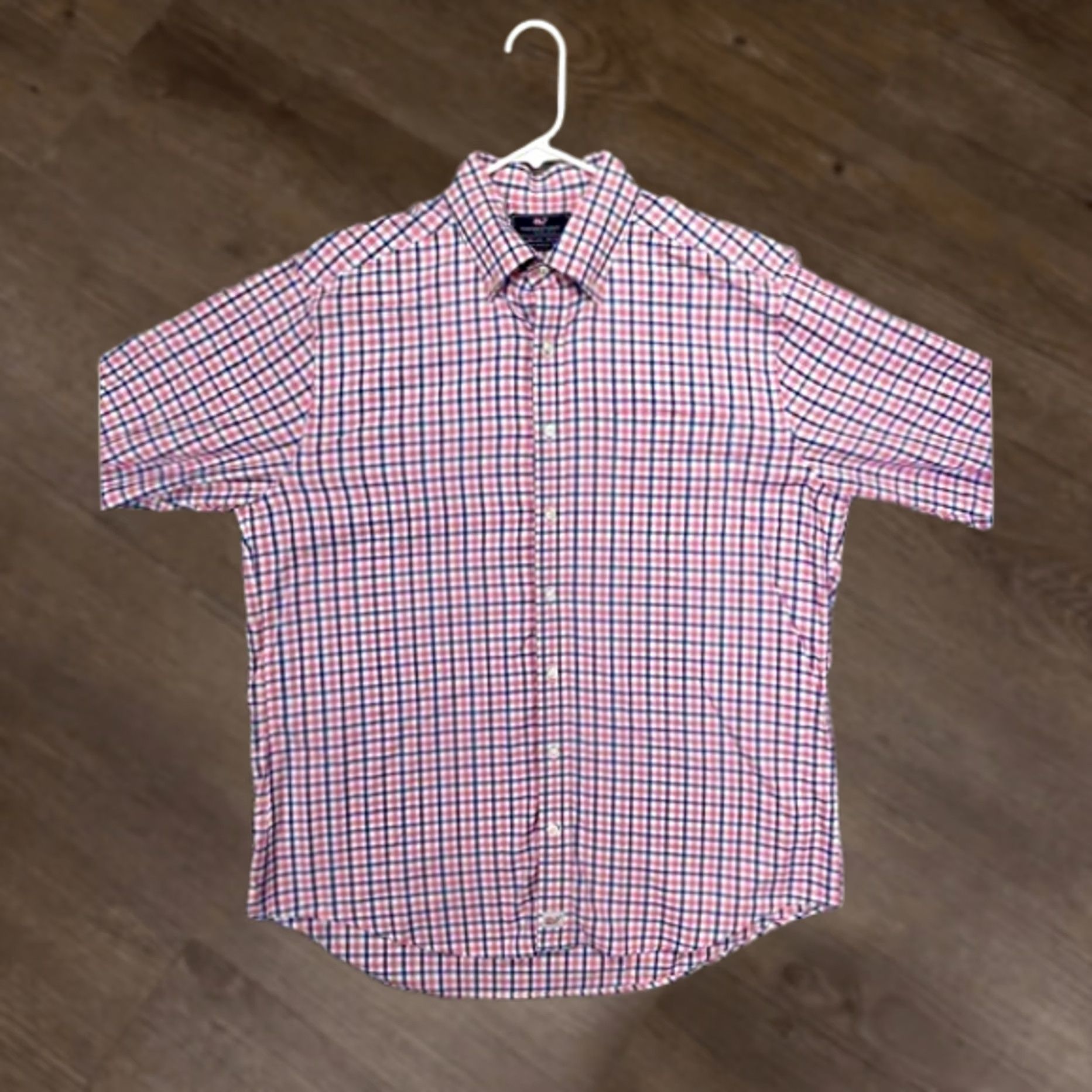 Vineyard Vines Vineyard Vines Shirt Adult Large Murray Red Multi Plaid Button Down Slim Fit Men Size US L / EU 52-54 / 3 - 1 Thumbnail