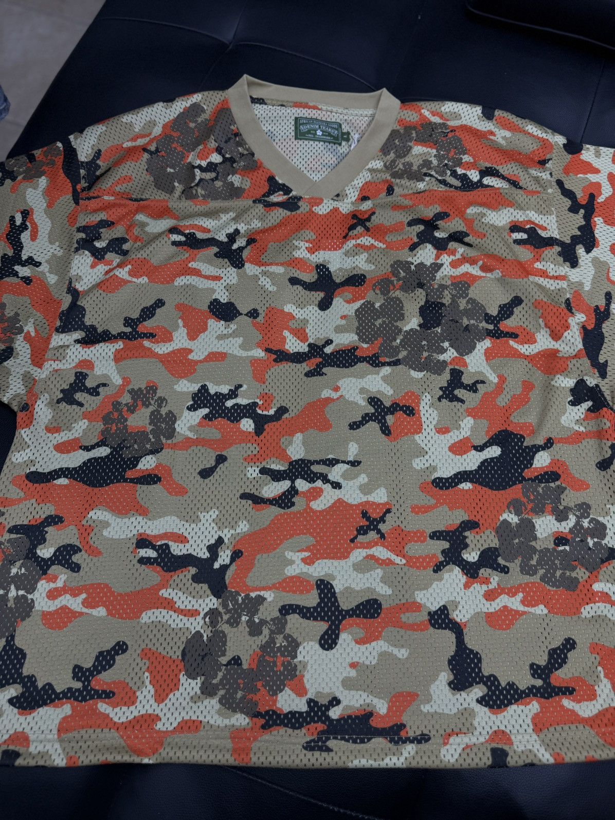 DENIM TEARS Denim Tears Tan Orange Camo Cotton Wreath Jersey (L) (NEW) Size US L / EU 52-54 / 3 - 1 Thumbnail