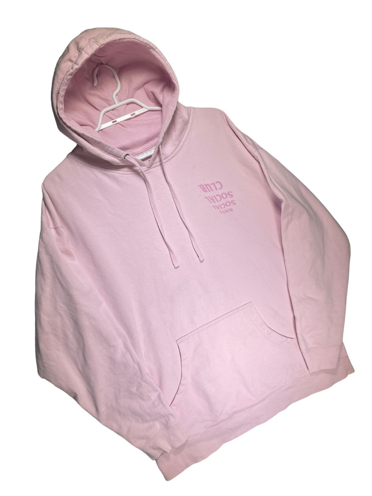 image of Anti Social Social Club Hoodie in Pink, Men's (Size XL)