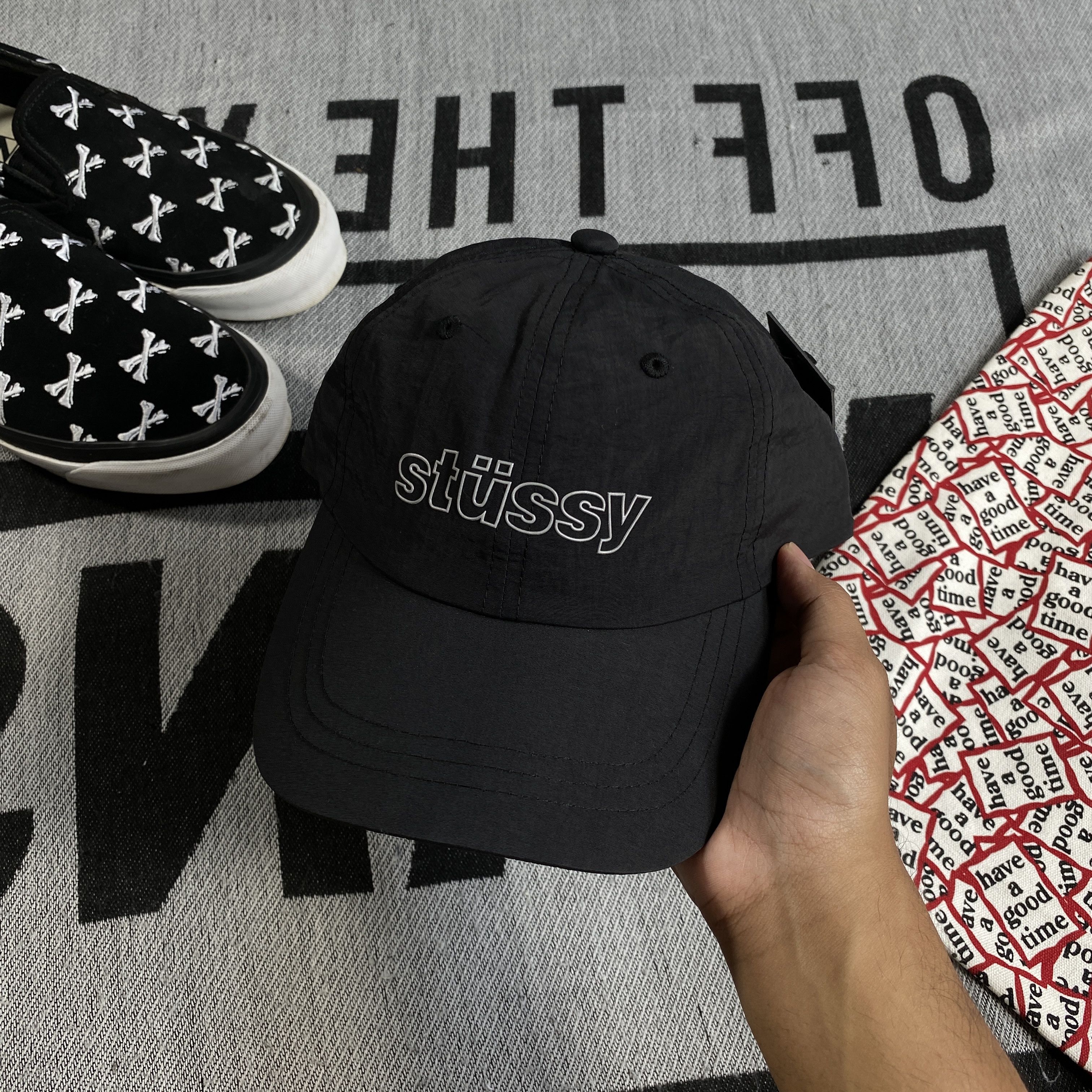 Stussy STUSSY NYLON REFLECTIVE CAP HAT • BLACK Size ONE SIZE - 1 Thumbnail