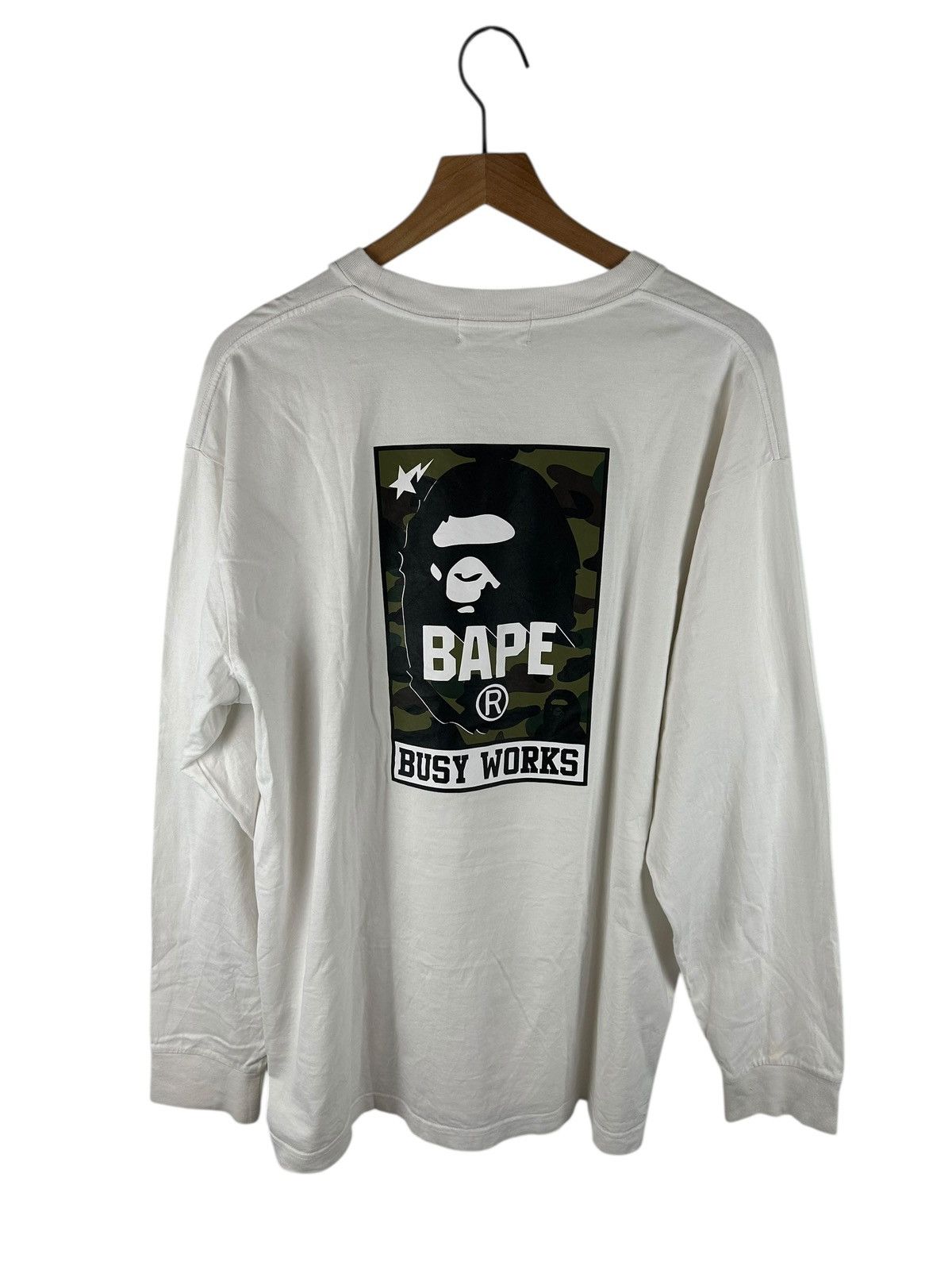 Bape 1st Camo Head Logo L/S T-Shirt