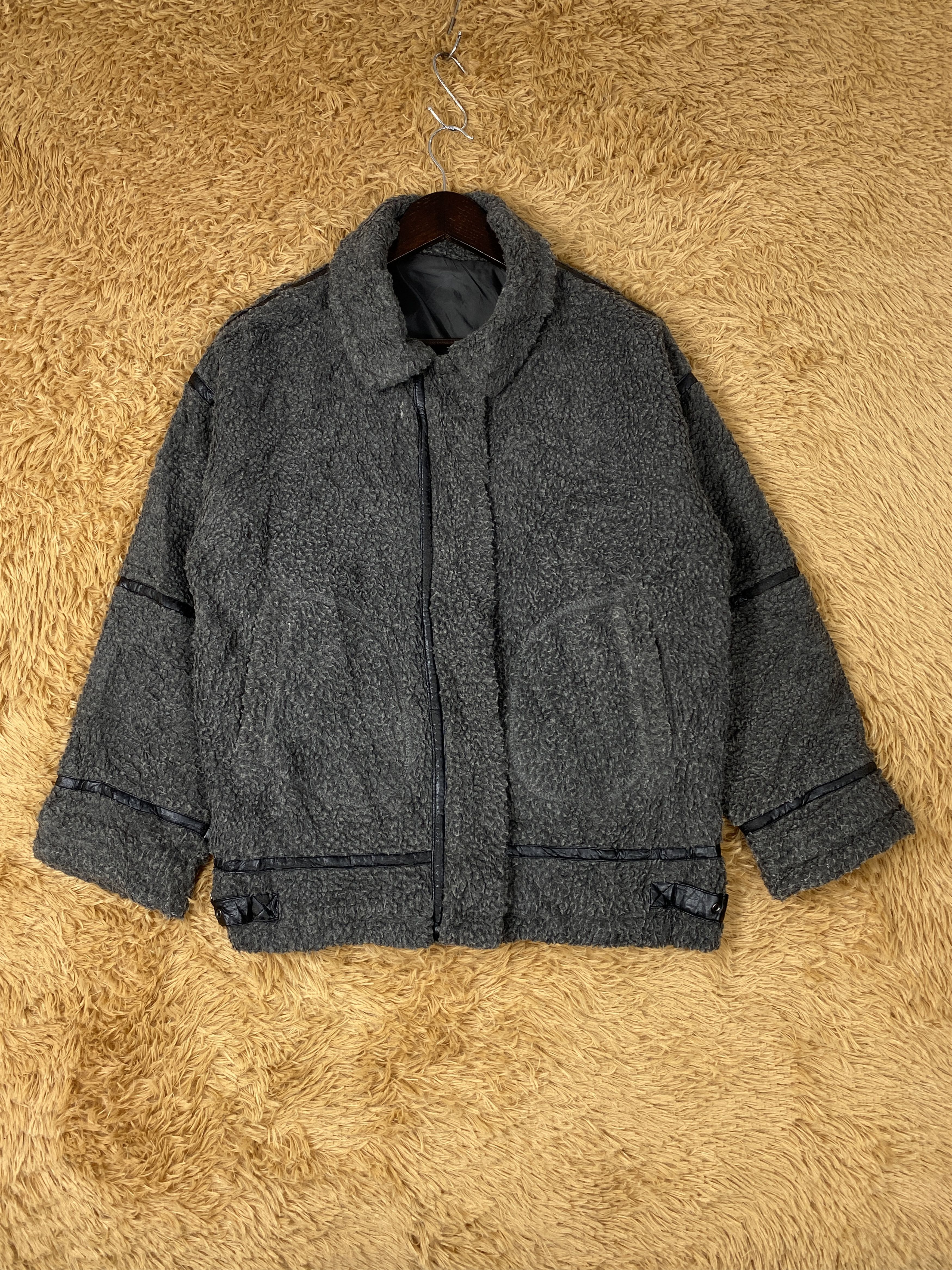 Japanese Brand Vintage Riche Glamour Sherpa Jacket J1967 Size US S / EU 44-46 / 1 - 1 Thumbnail