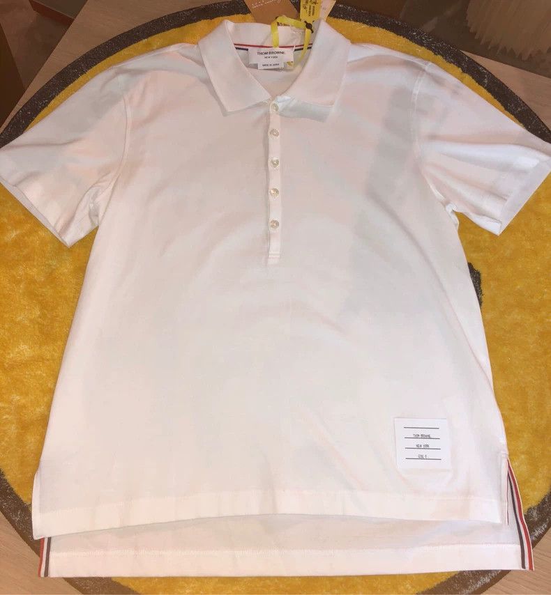 Thom Browne Thom Browne White polo shirt Size US XS / EU 42 / 0 - 1 Thumbnail