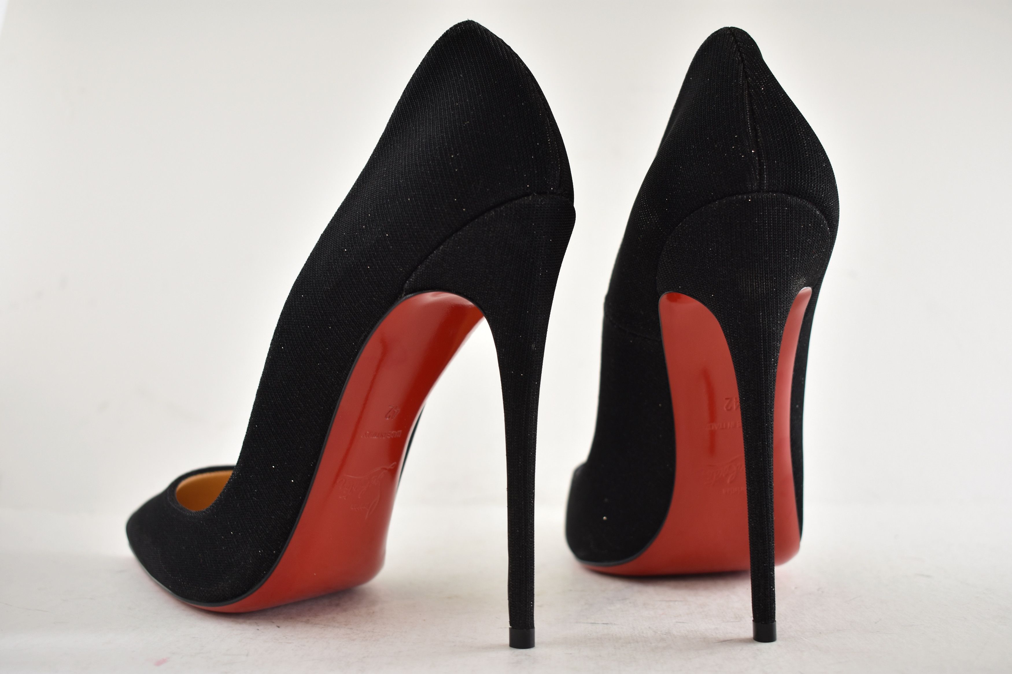 Christian Louboutin So Kate 120 Glitter Tennis Black Pointed Toe Heel Pump 42 Size US 12 / IT 42 - 13 Thumbnail