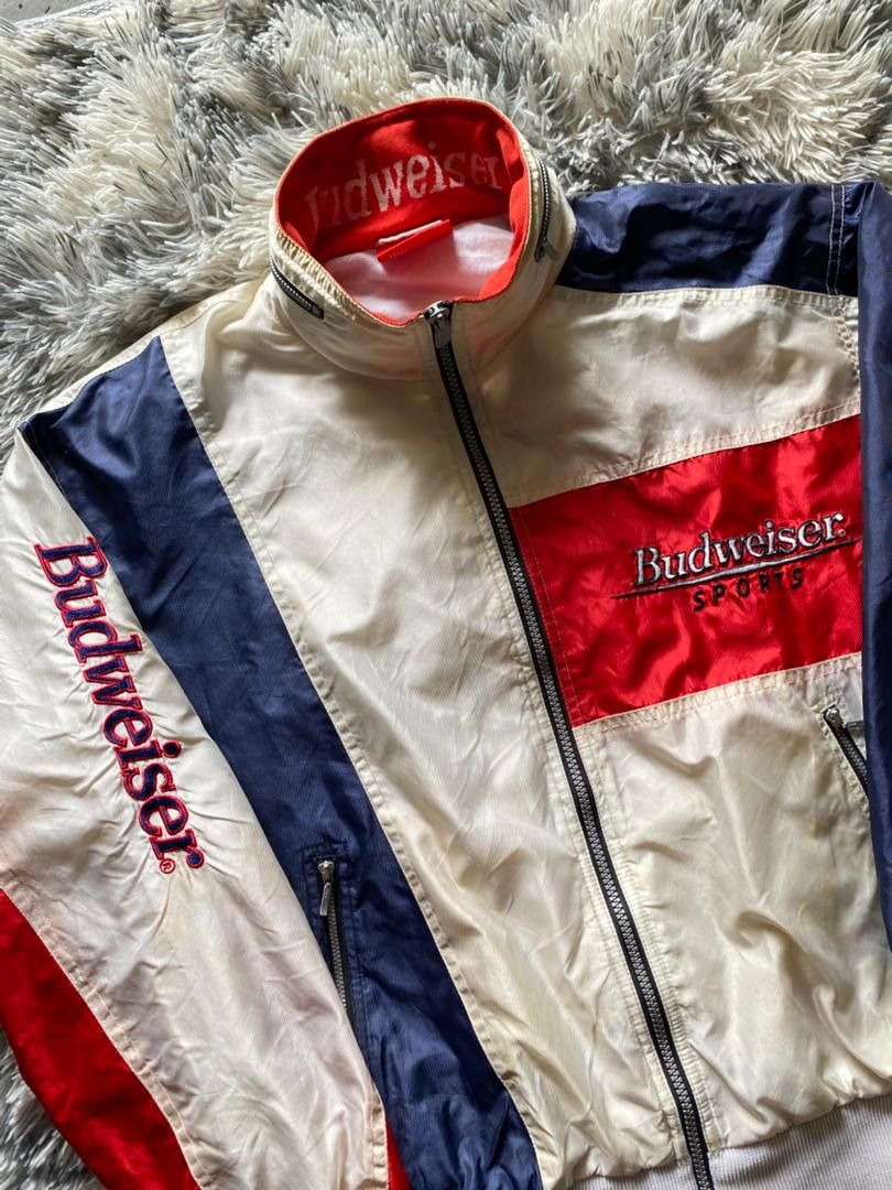Budweiser 90s💥 Budweiser Sports Light Jacket Size US M / EU 48-50 / 2 - 2 Thumbnail