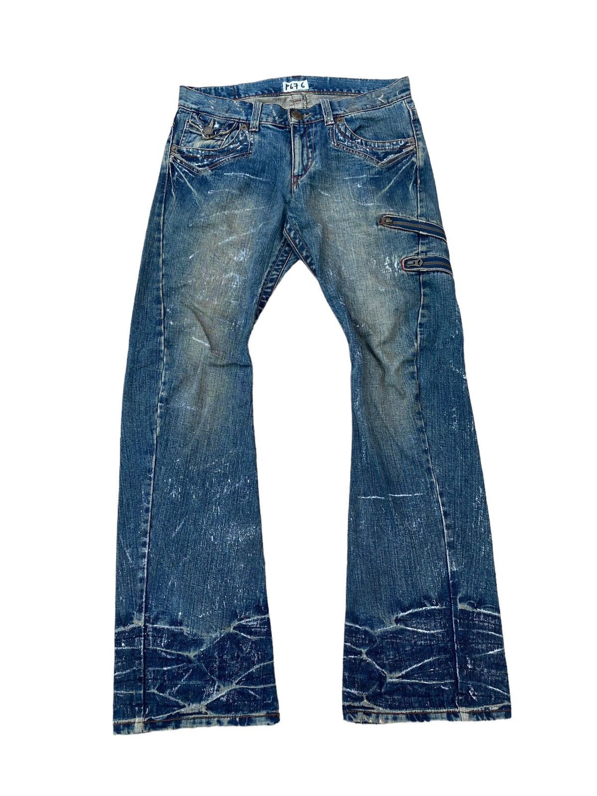 Vintage Vintage Rattle Trap Flare Jeans Size US 35 - 1 Thumbnail