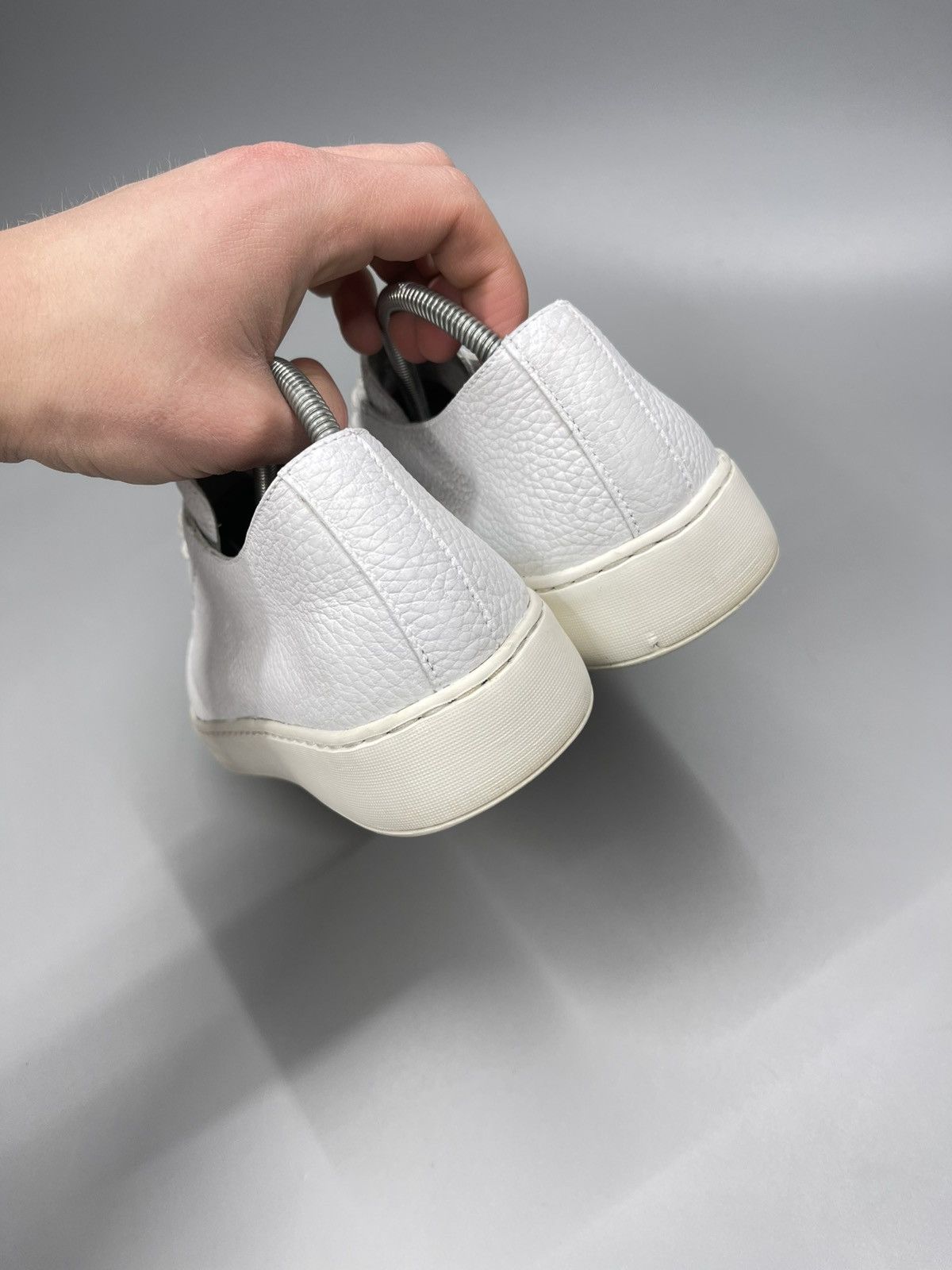 Santoni Santoni Leather Low Top Sneakers Size US 5.5 / EU 38 - 12 Thumbnail