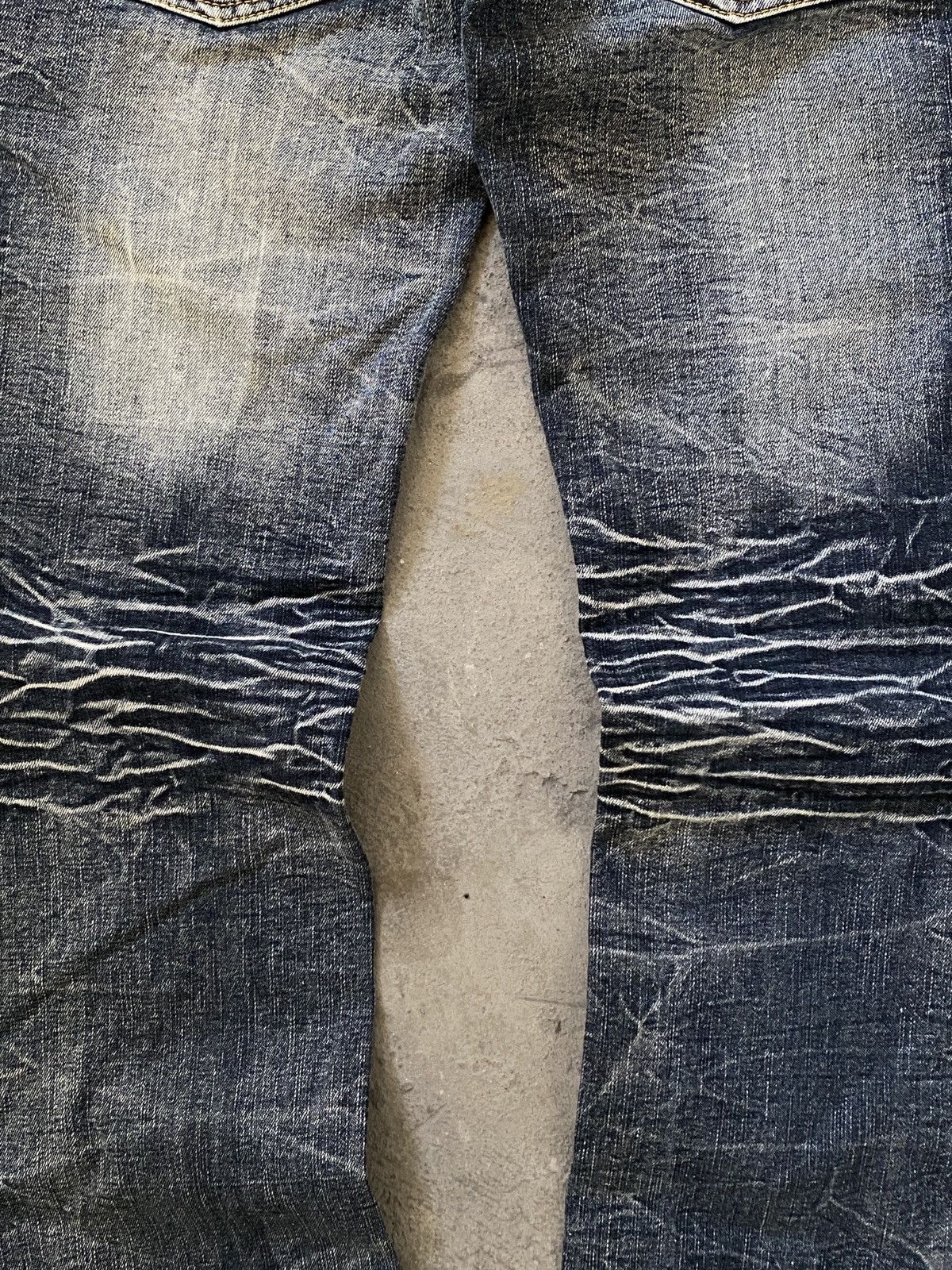 Japanese Brand Black Baccara - Studded Double Waist Clawmark Flare Denim Size US 32 / EU 48 - 16 Thumbnail
