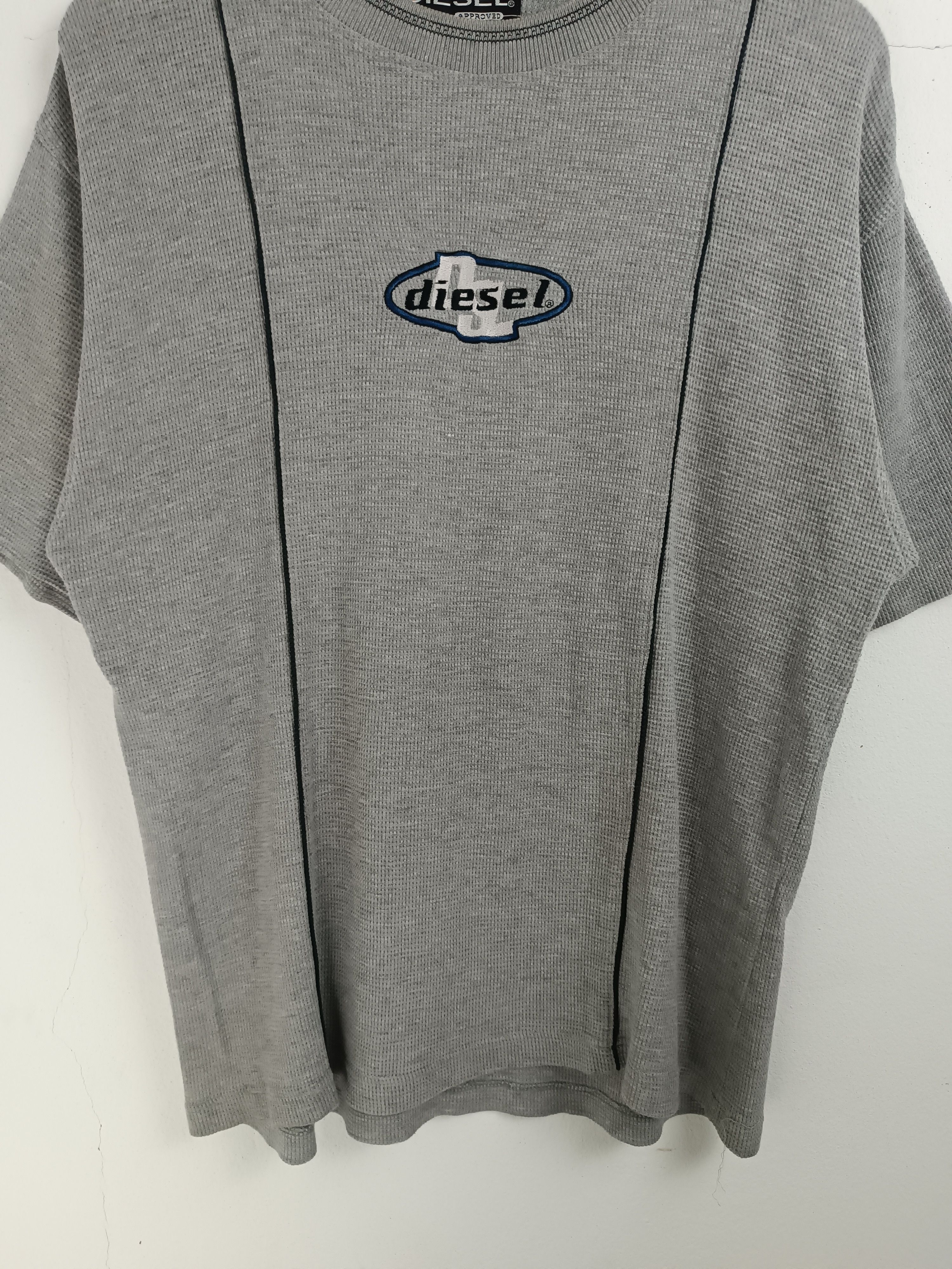 Vintage VINTAGE 2000s DIE-SEL WAFFLE KNIT EMBROID LOGO Y2K VERY RARE Size US L / EU 52-54 / 3 - 7 Thumbnail